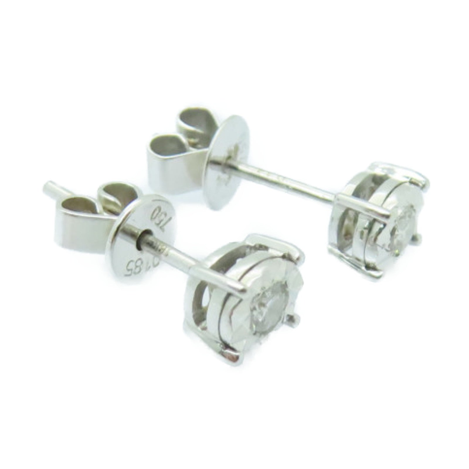 JEWELRY 【激減優惠】18K白金Diamond Earrings 0.185ct鑽石耳環