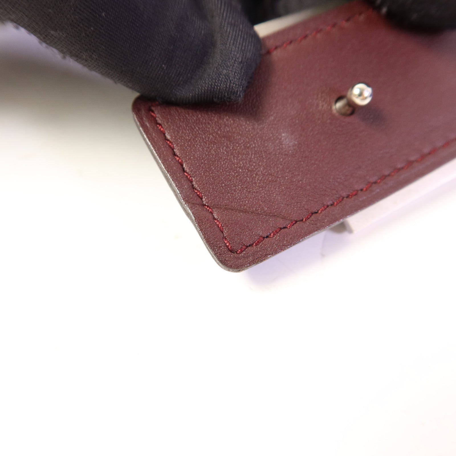 HERMES Epsom皮革Collier de Chein Belt銀扣皮帶