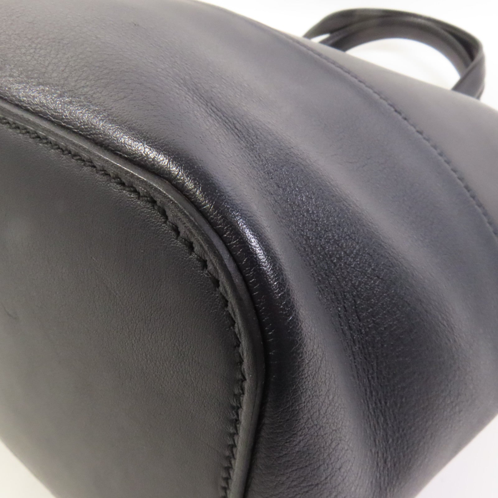 HERMES Evercolor皮革Transat Sailor銀扣手挽袋Noir