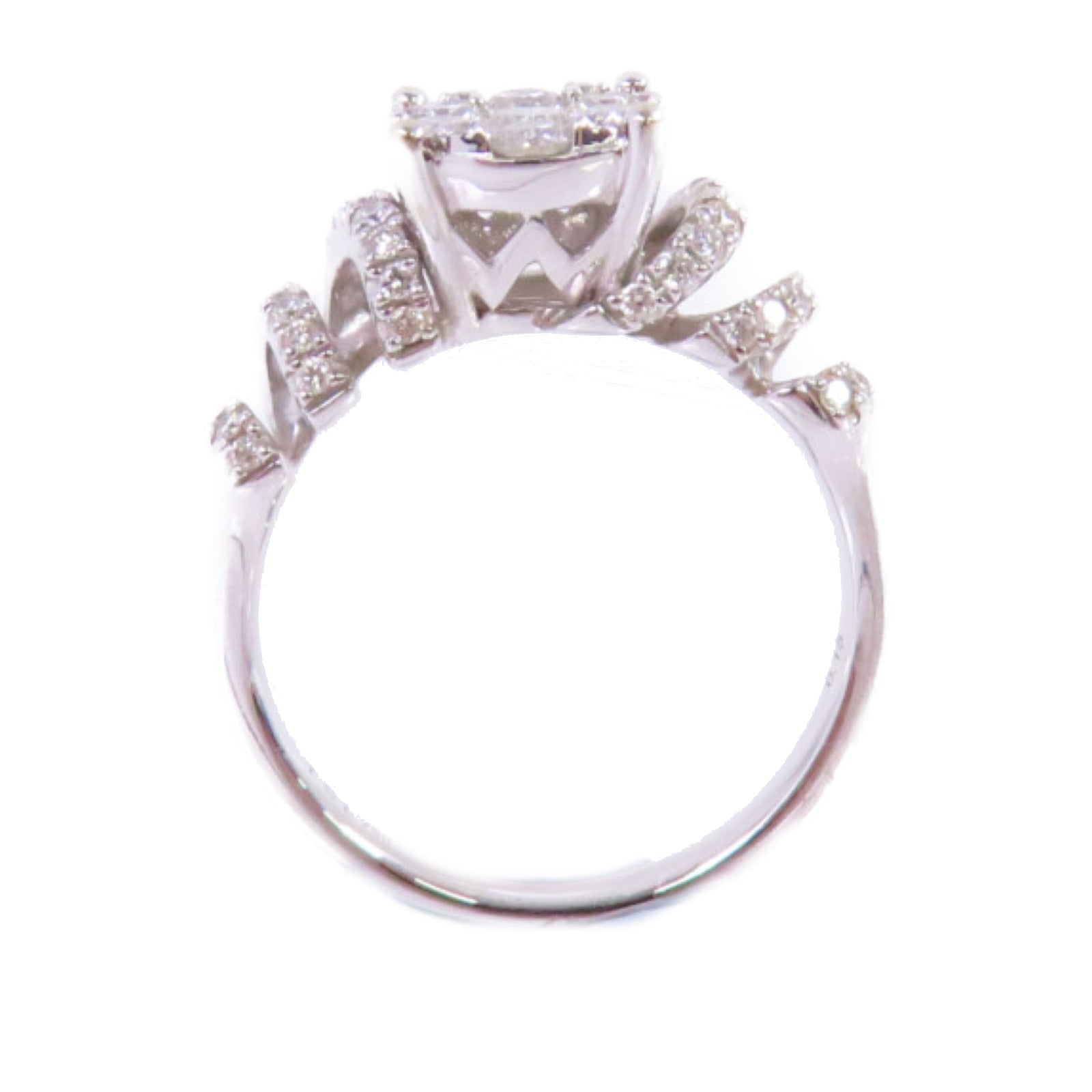 JEWELRY 18K白金Diamond Ring 0.15ct鑽石戒指US#6.5