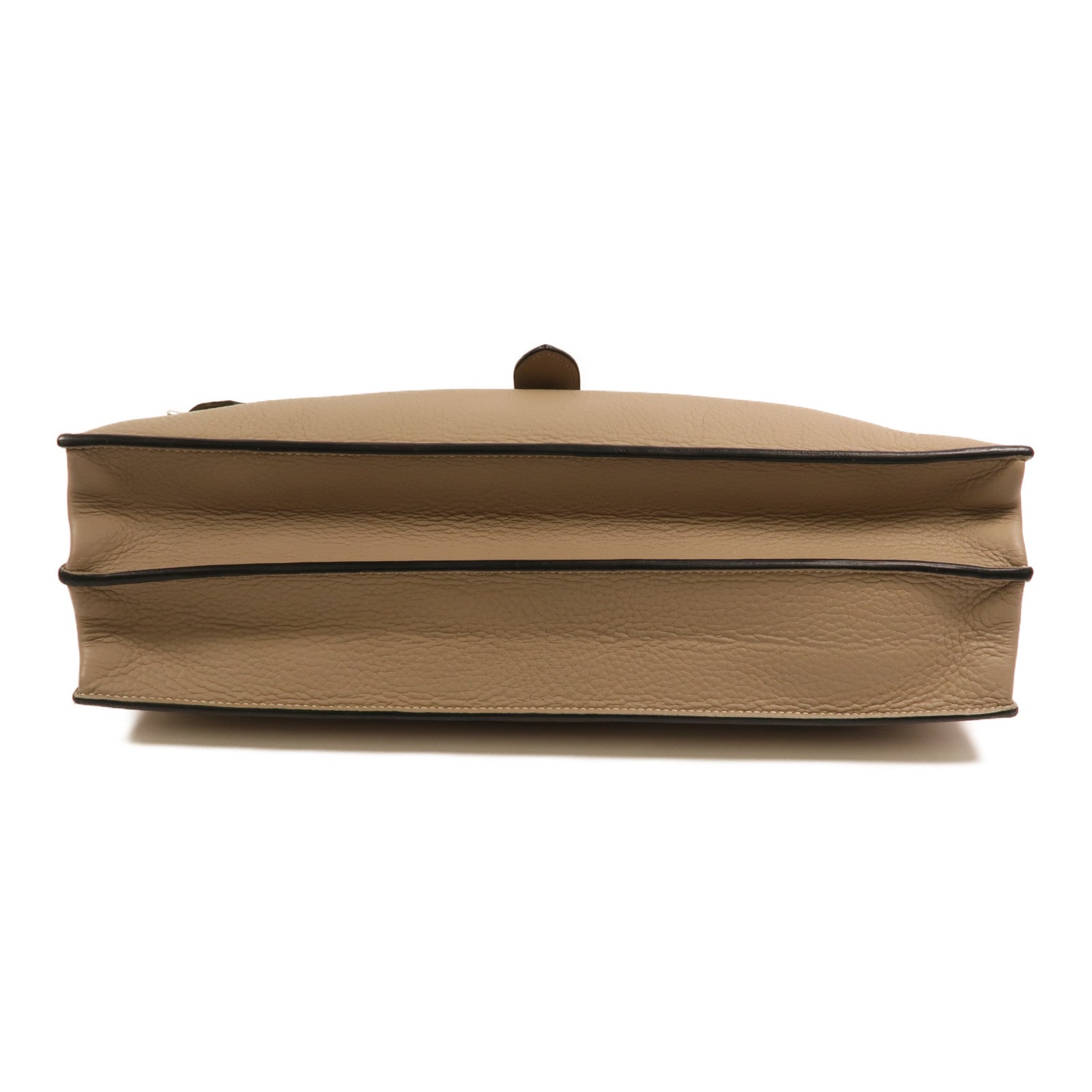 HERMES Togo皮革Sac a Depeches 銀扣手挽袋Gris Tourterelle