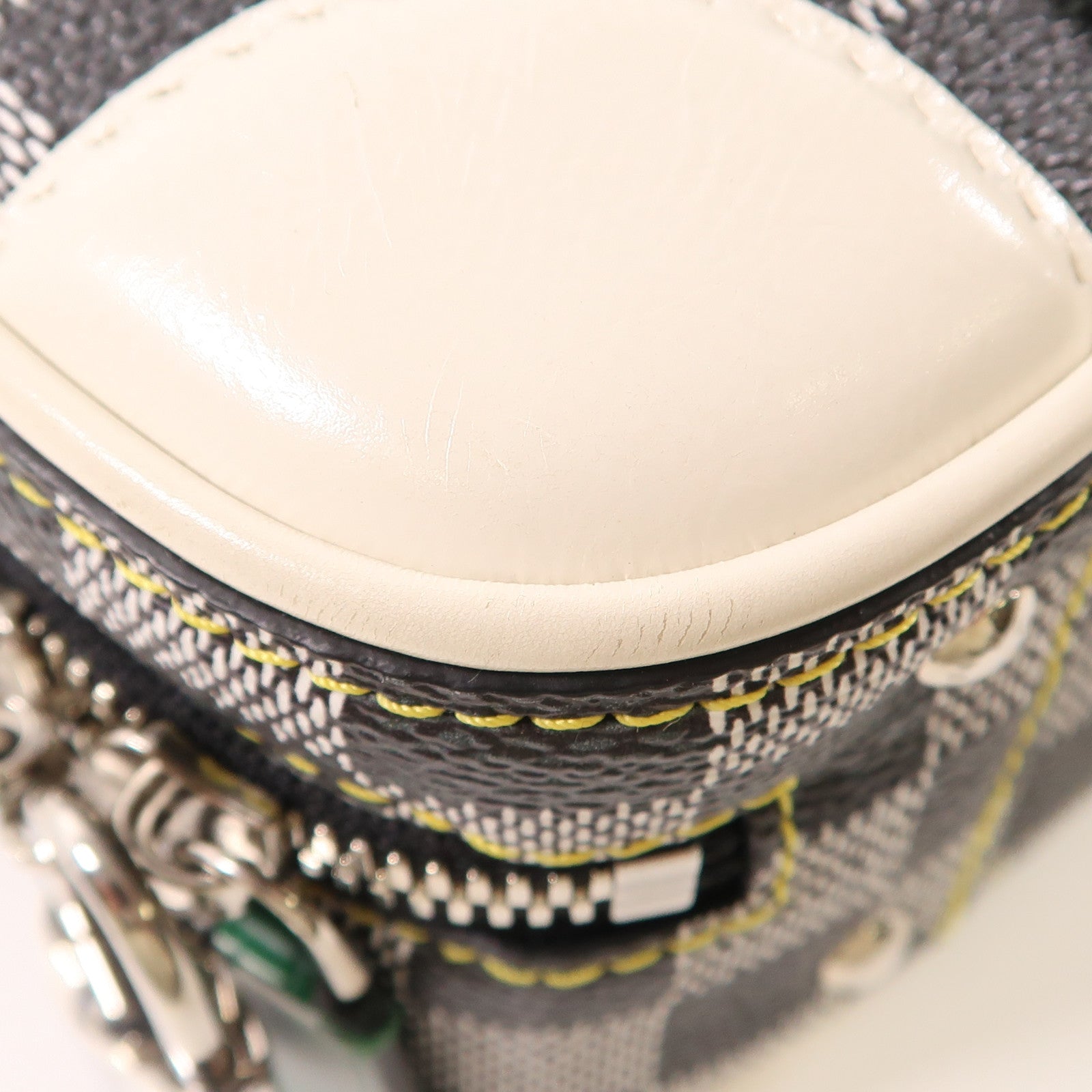 LOUIS VUITTON Damier Valisette BB銀扣手挽肩背兩用袋