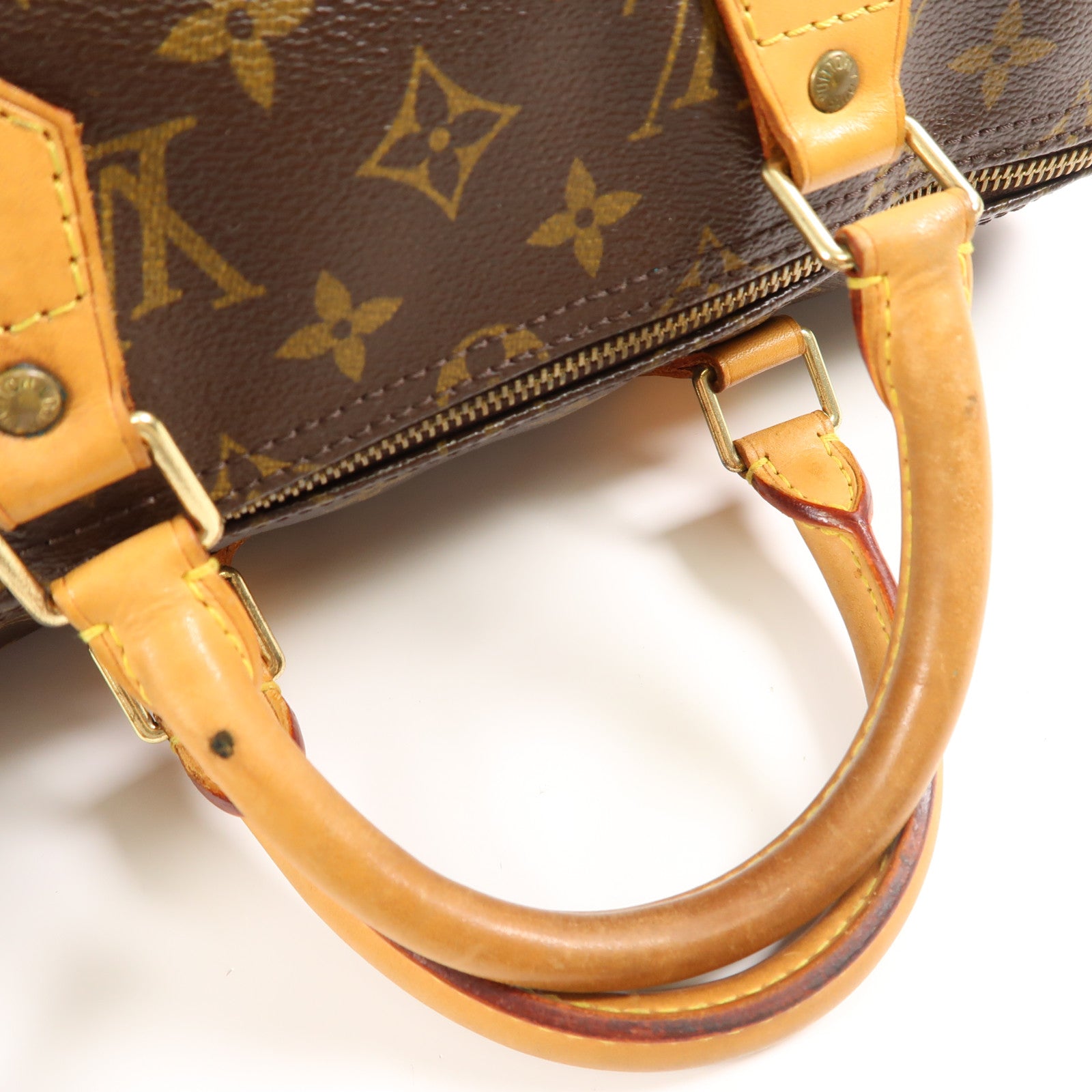 LOUIS VUITTON LV GHW Speedy 35 Hand Bag M41107 Monogram Brown