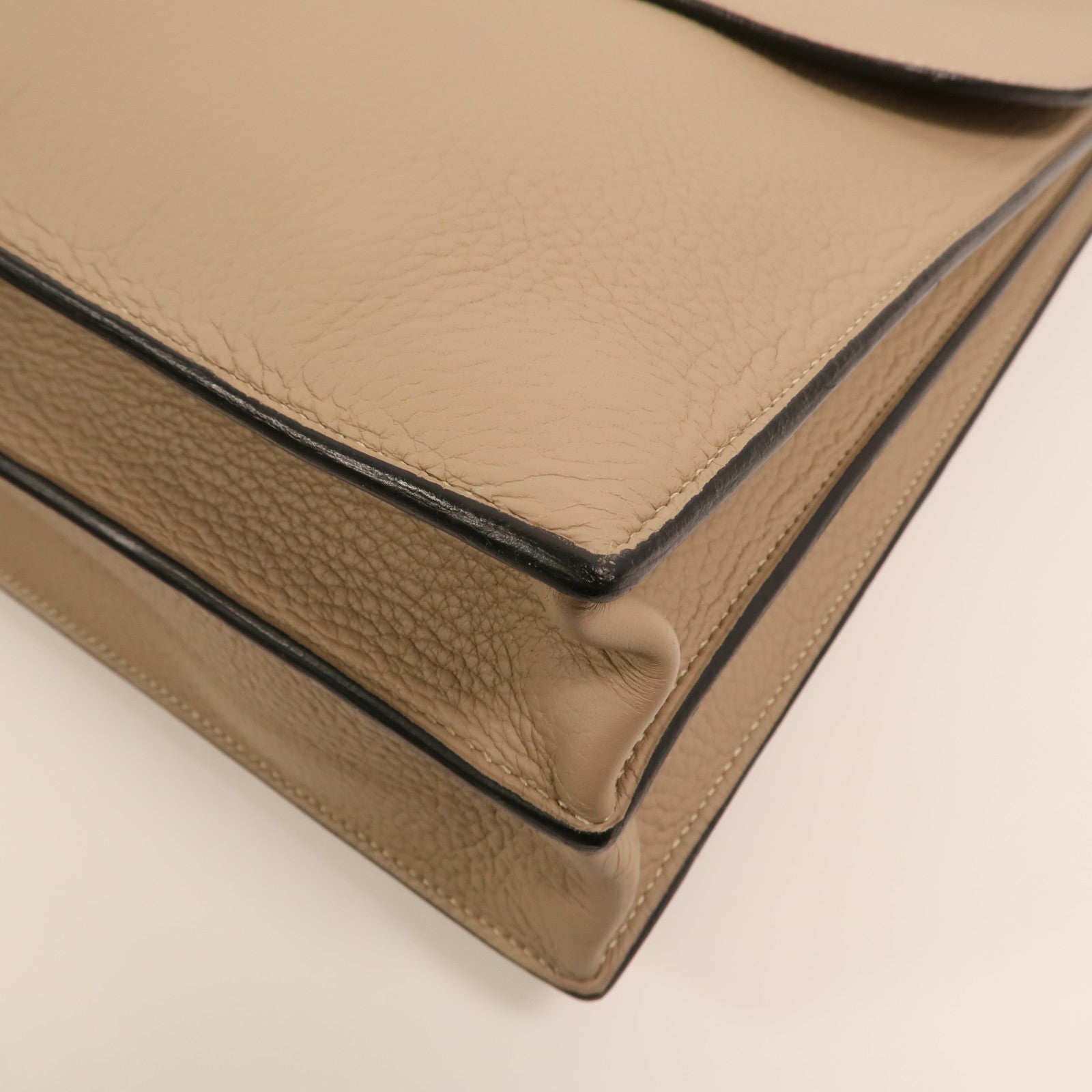 HERMES Togo皮革Sac a Depeches 銀扣手挽袋Gris Tourterelle