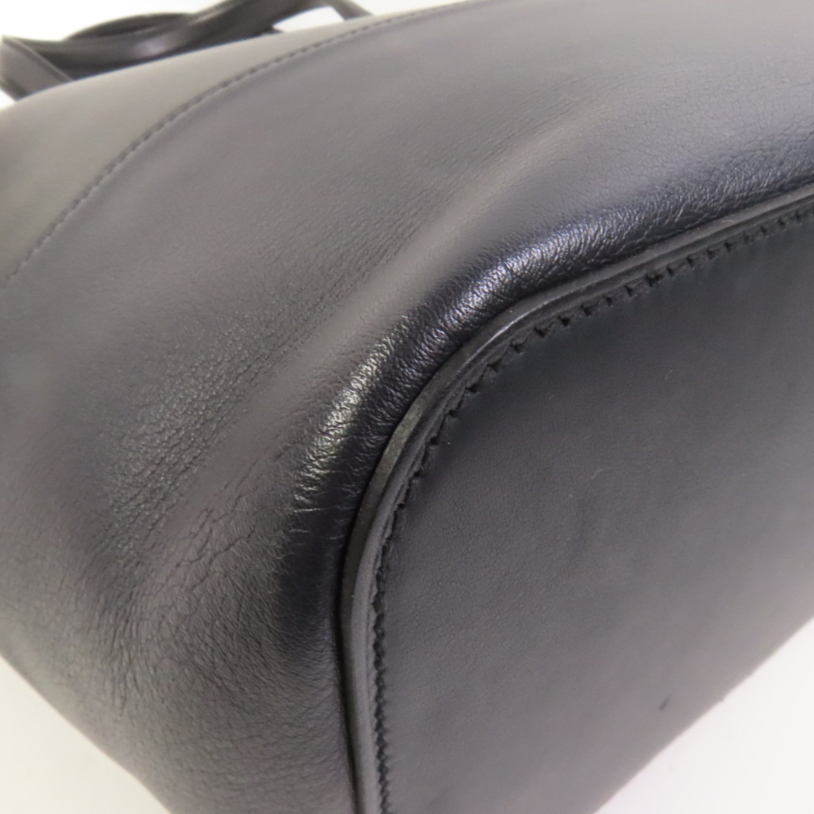HERMES Evercolor皮革Transat Sailor銀扣手挽袋Noir