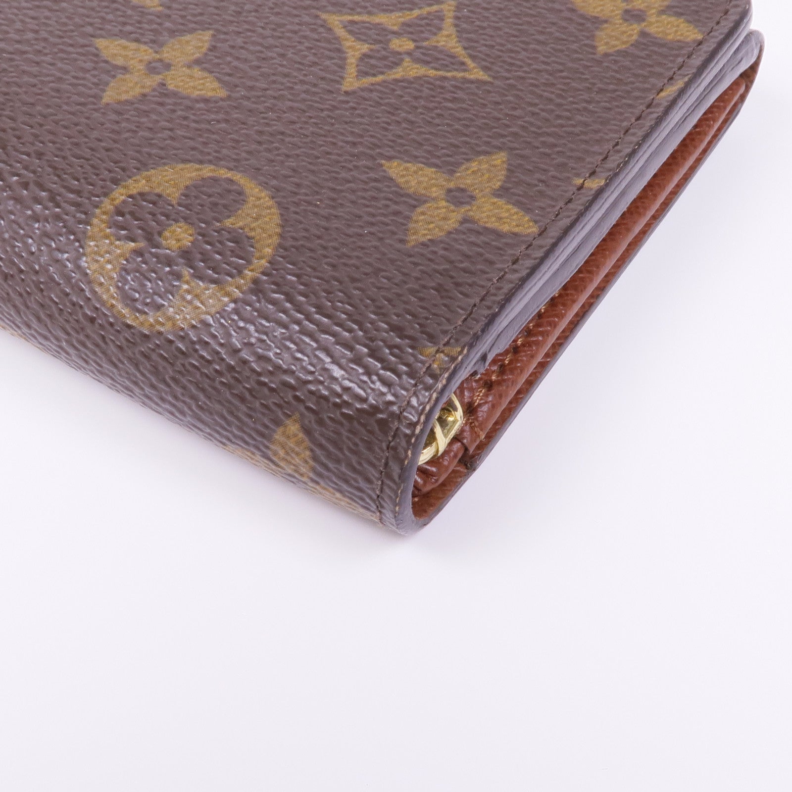 LOUIS VUITTON Monogram Porte Monnaie Billets Trésor金扣錢包