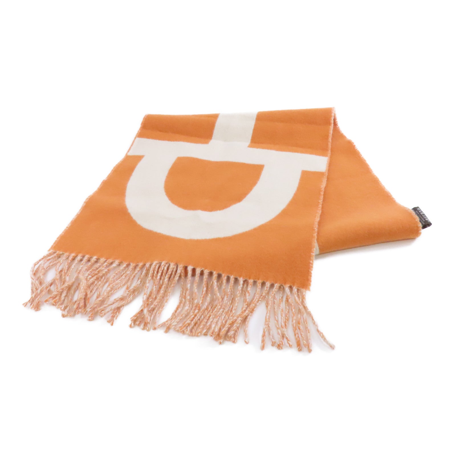HERMES Cashmere Scarf圍巾米色/橙色