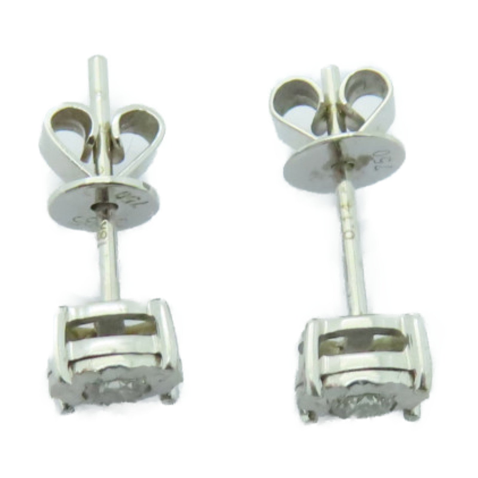 JEWELRY 【激減優惠】18K白金Diamond Earrings 0.185ct鑽石耳環