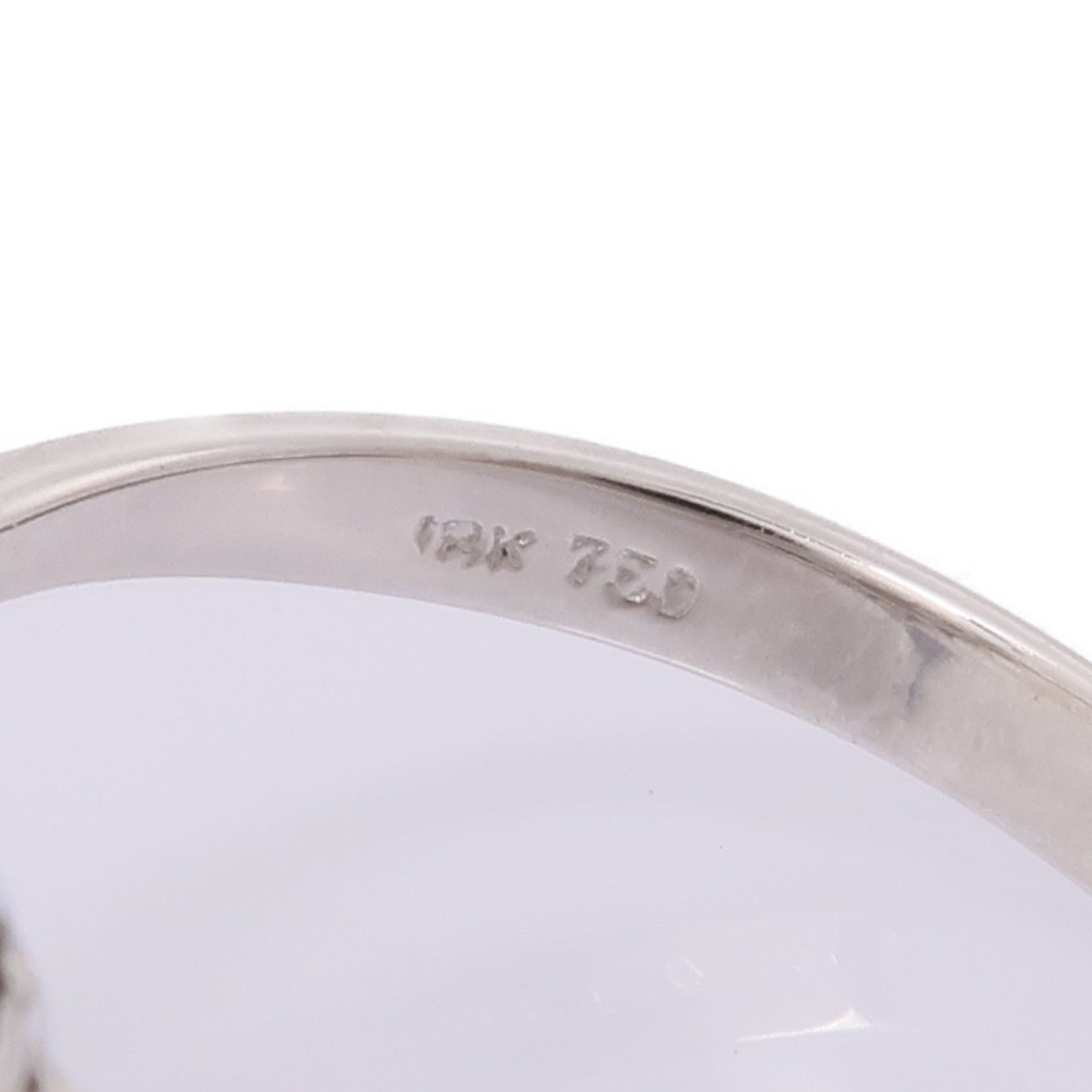 JEWELRY 18K白金Jade/Diamond Ring翡翠/鑽石戒指US#6.25