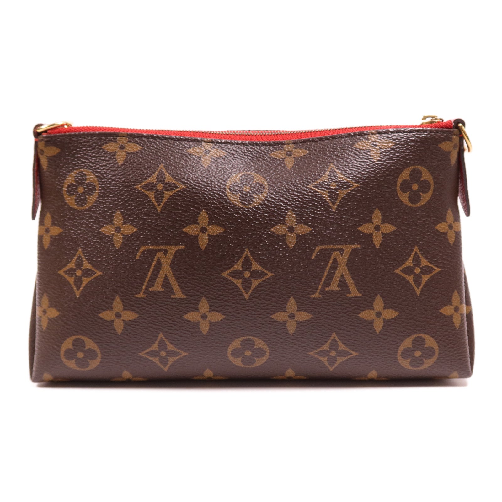LOUIS VUITTON Monogram Pallas Clutch金扣鏈帶手挽肩背兩用袋