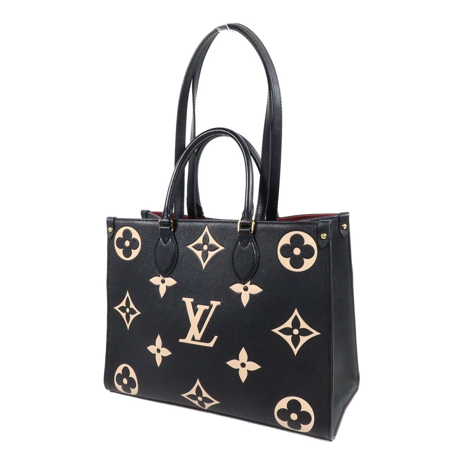 LOUIS VUITTON Monogram Empreinte OnTheGO金扣手挽肩背兩用袋
