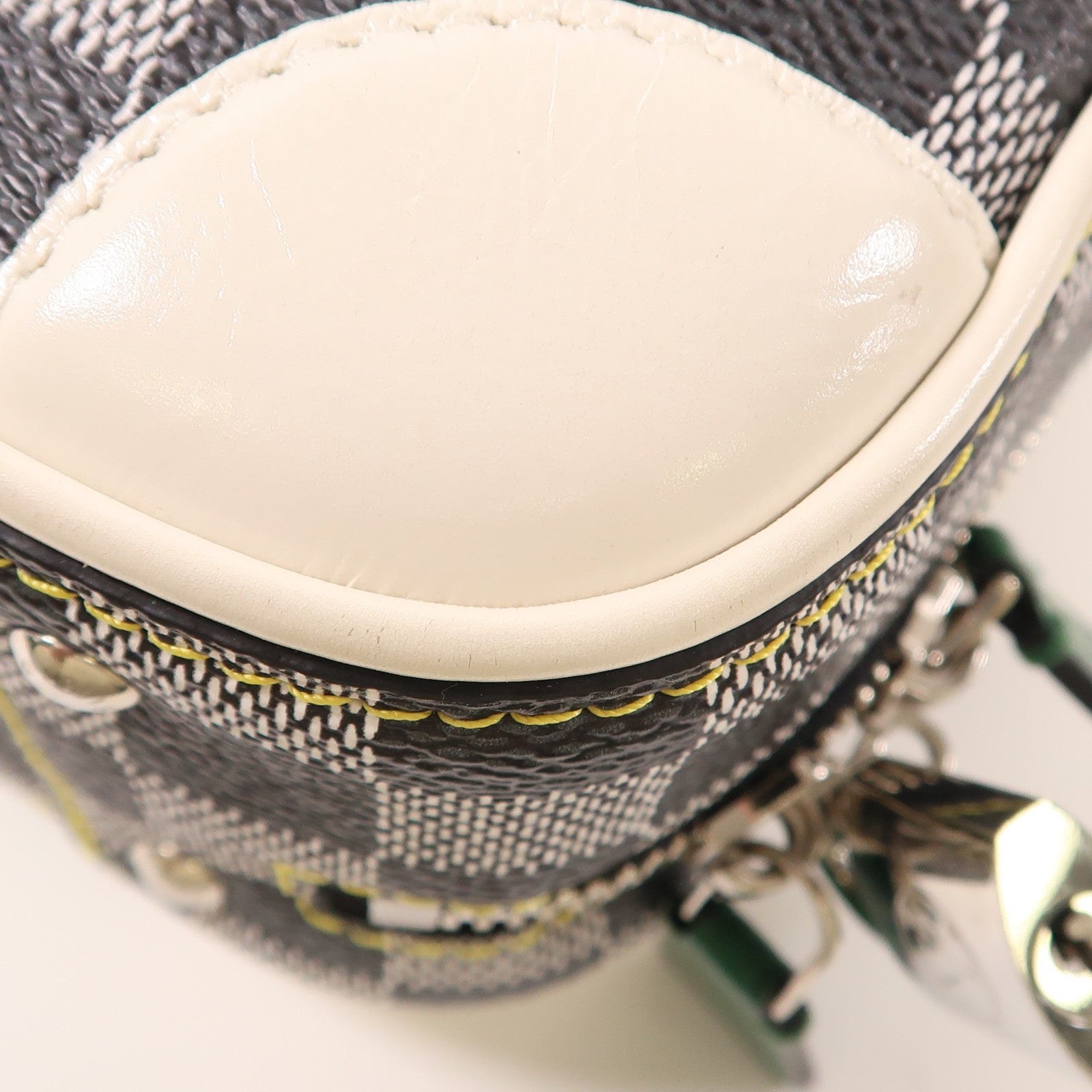 LOUIS VUITTON Damier Valisette BB銀扣手挽肩背兩用袋