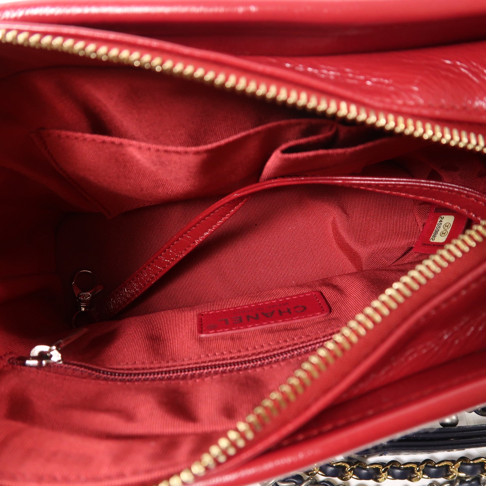 CHANEL Felt Gabrielle Small鏈帶肩背袋