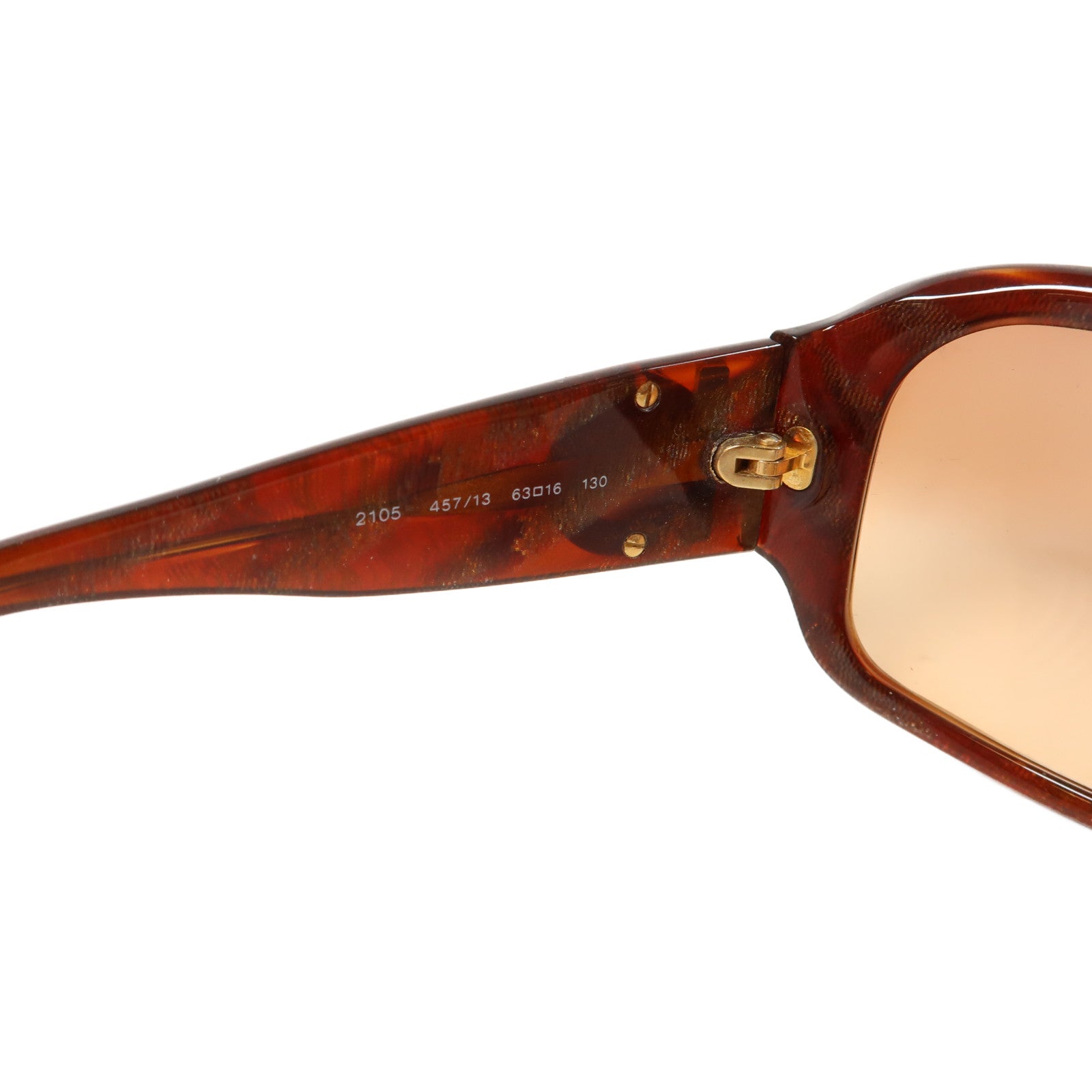 Salvatore Ferragamo 【激減優惠】PVC Sunglasses金扣太陽眼鏡啡色