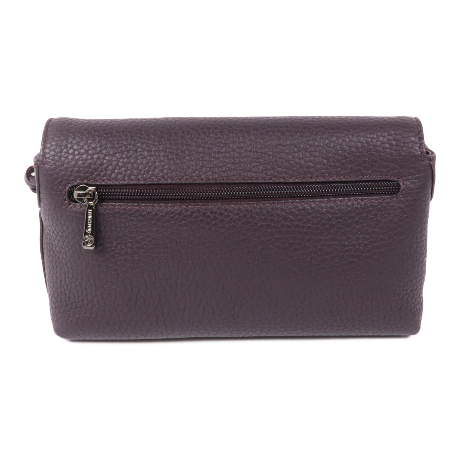 Longchamp 牛皮皮革Shoulder Bag銀扣肩背袋