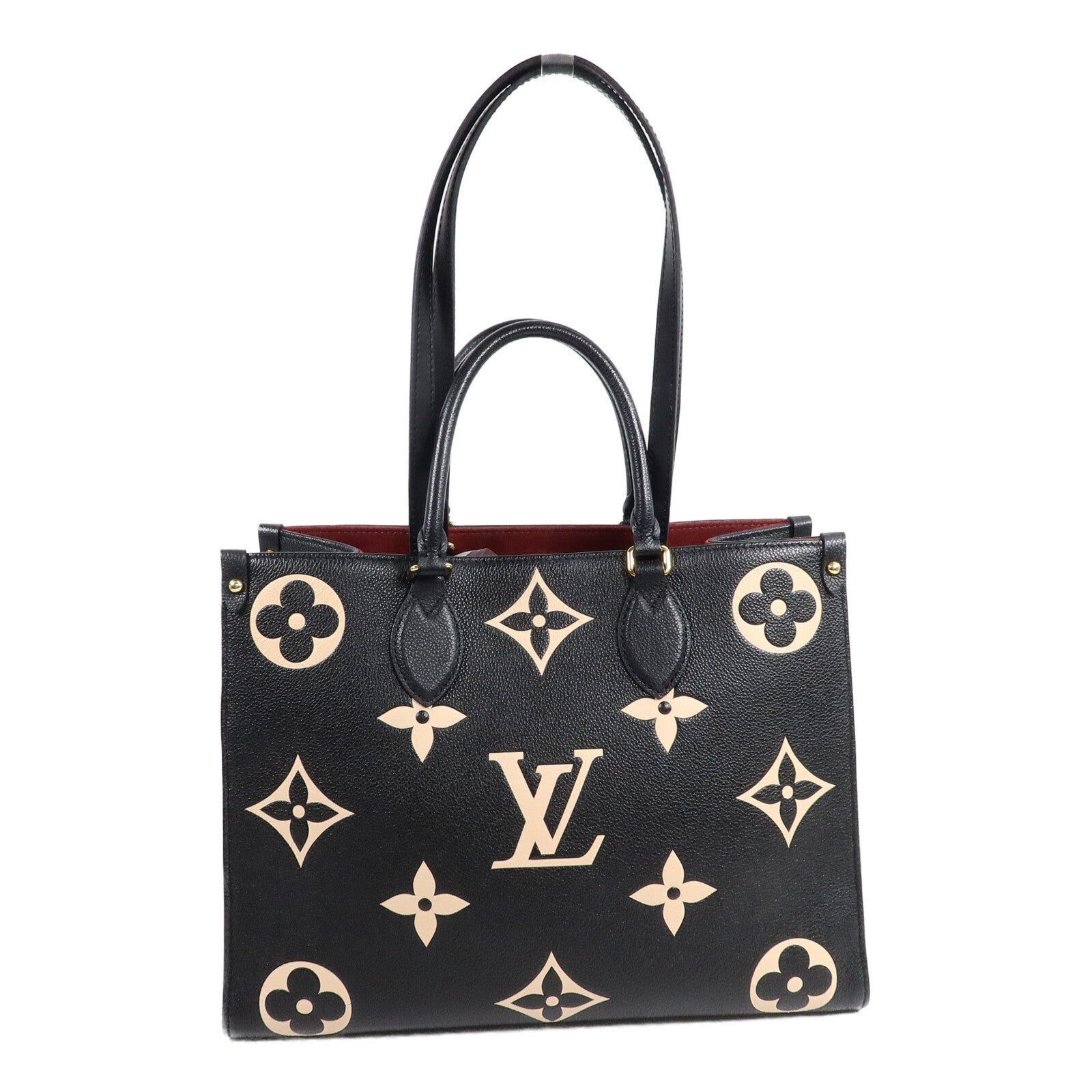 LOUIS VUITTON Monogram Empreinte OnTheGO金扣手挽肩背兩用袋