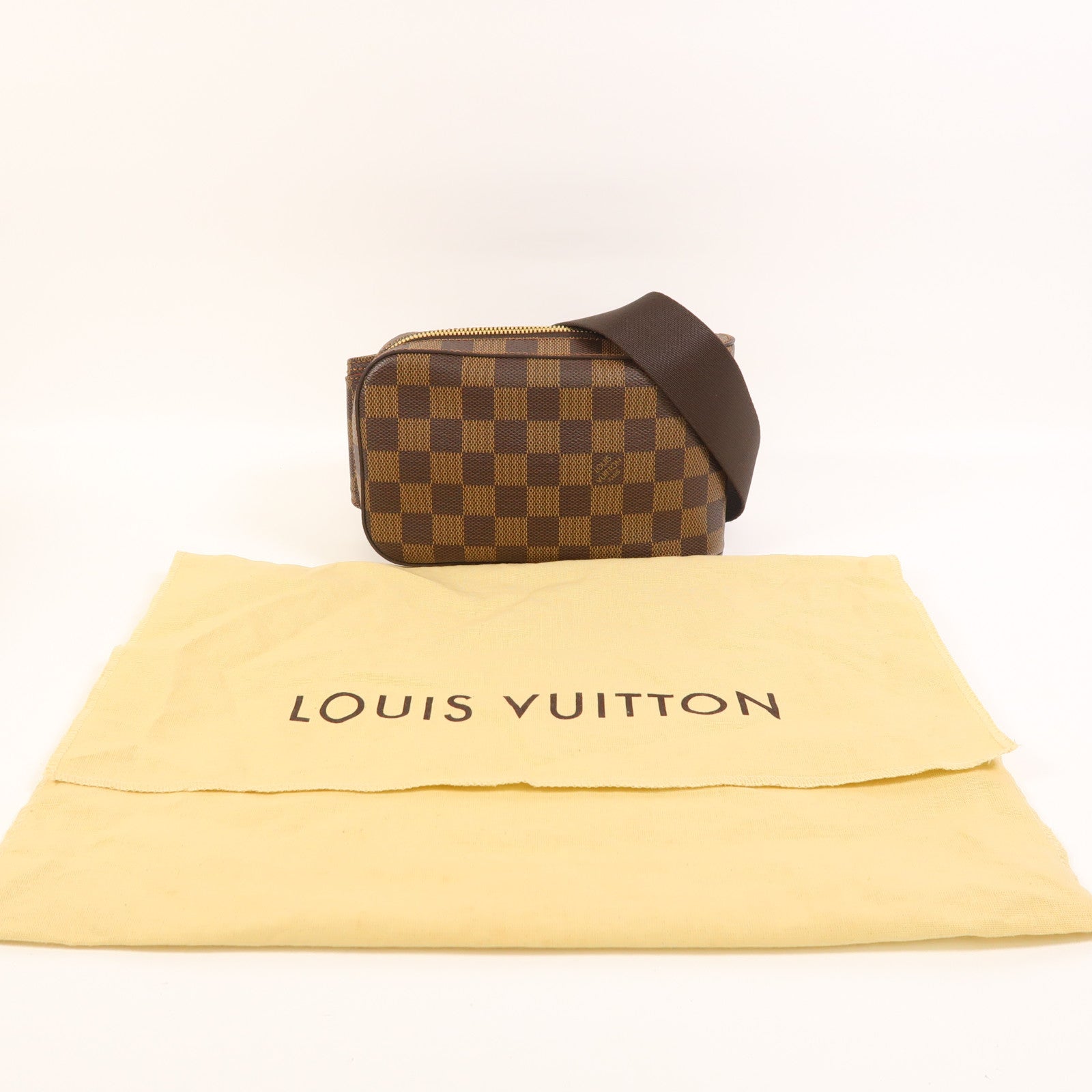 LOUIS VUITTON 【激減優惠】Damier Geronimos金扣腰包