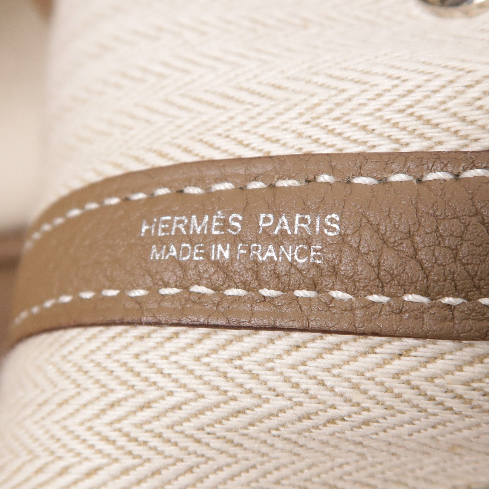HERMES Negonda皮革Garden Party TPM銀扣手挽袋