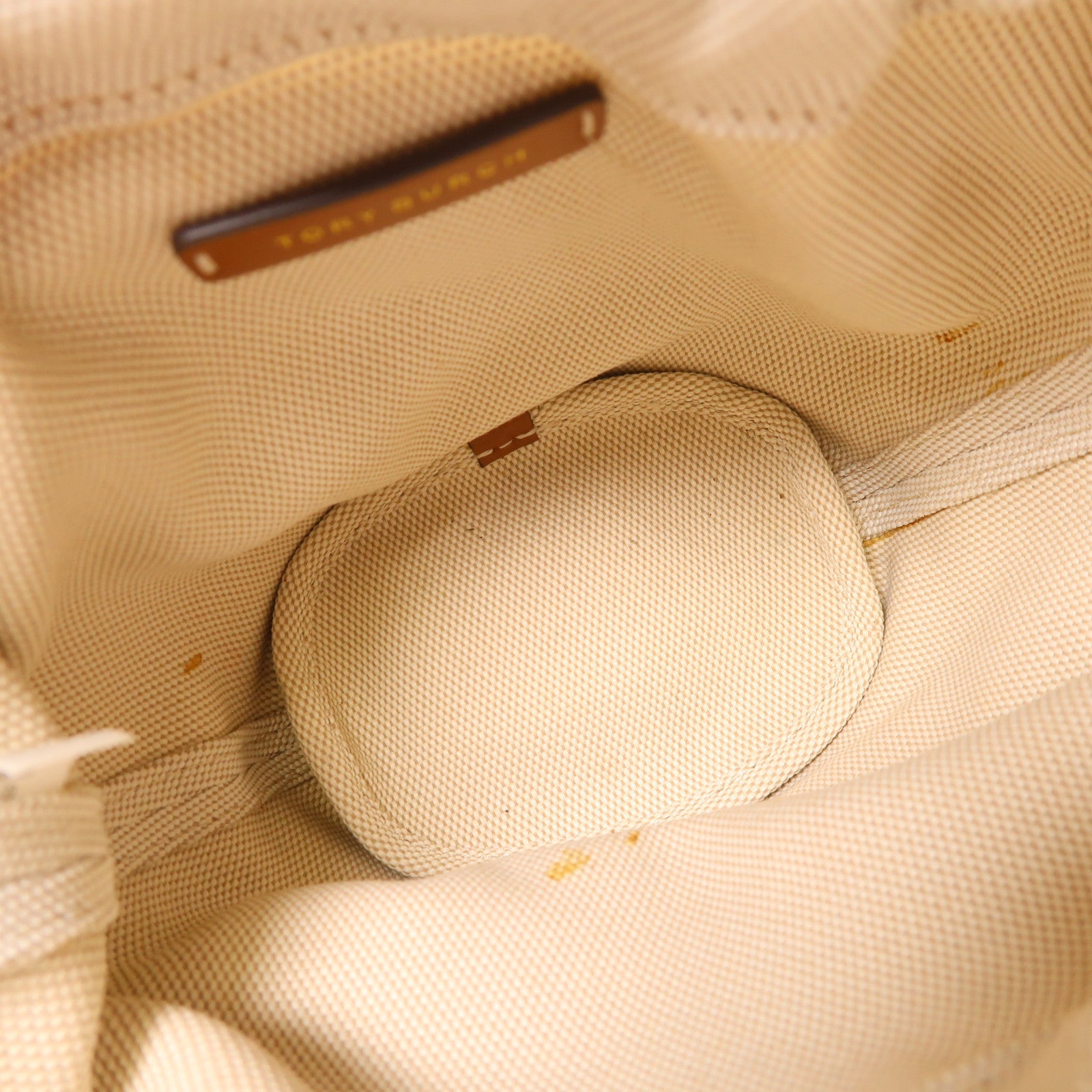 Tory Burch 草織Ella Mini Basket Bag手挽肩背兩用袋米色