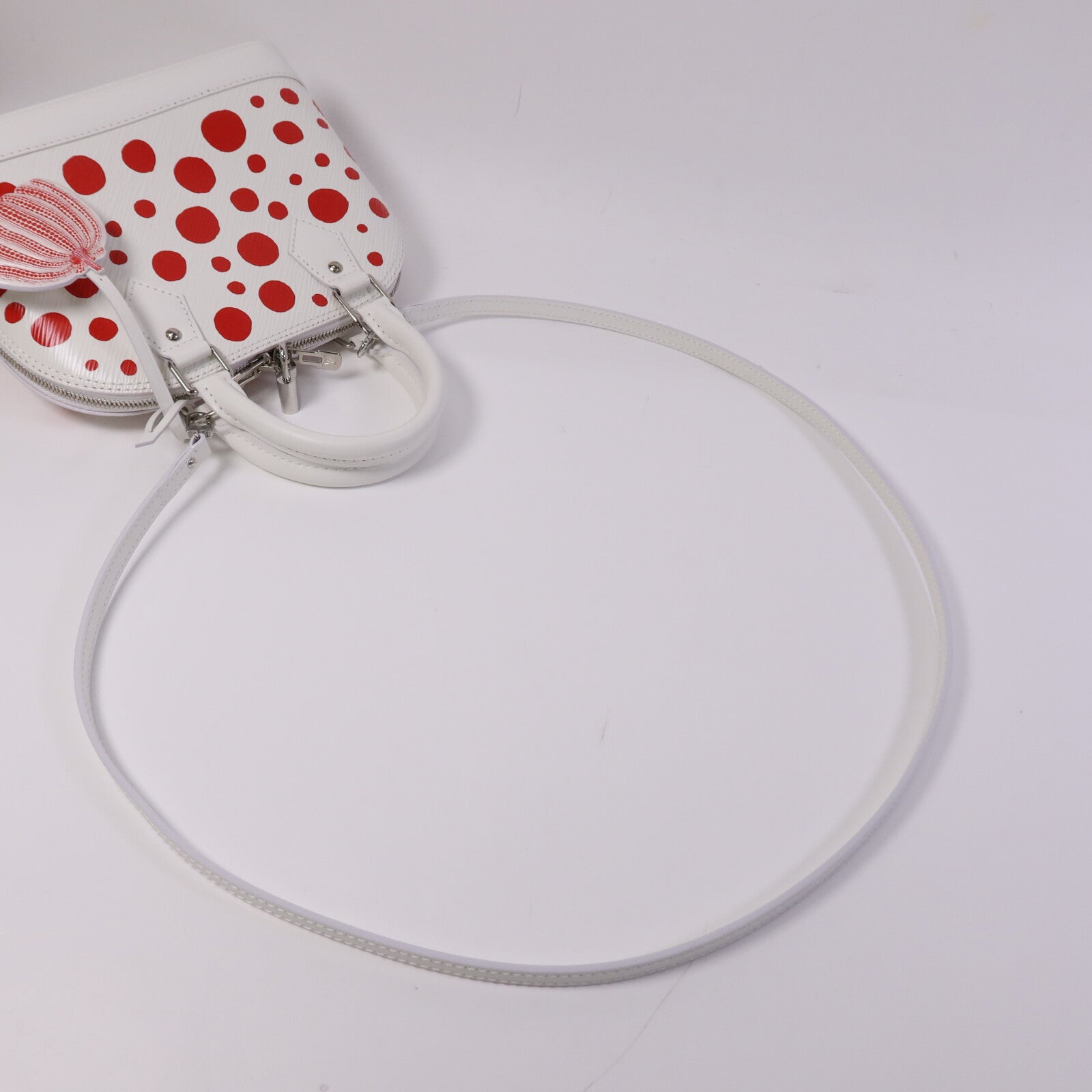 LOUIS VUITTON Epi Alma BB x Yayoi Kusama銀扣手挽肩背兩用袋