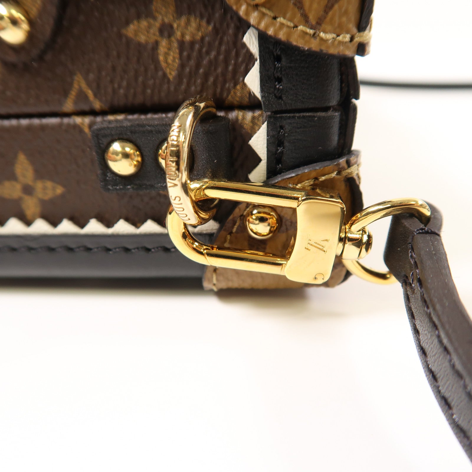 LOUIS VUITTON 【激減優惠】Monogram Petite Malle Shoulder Bag金扣肩背袋