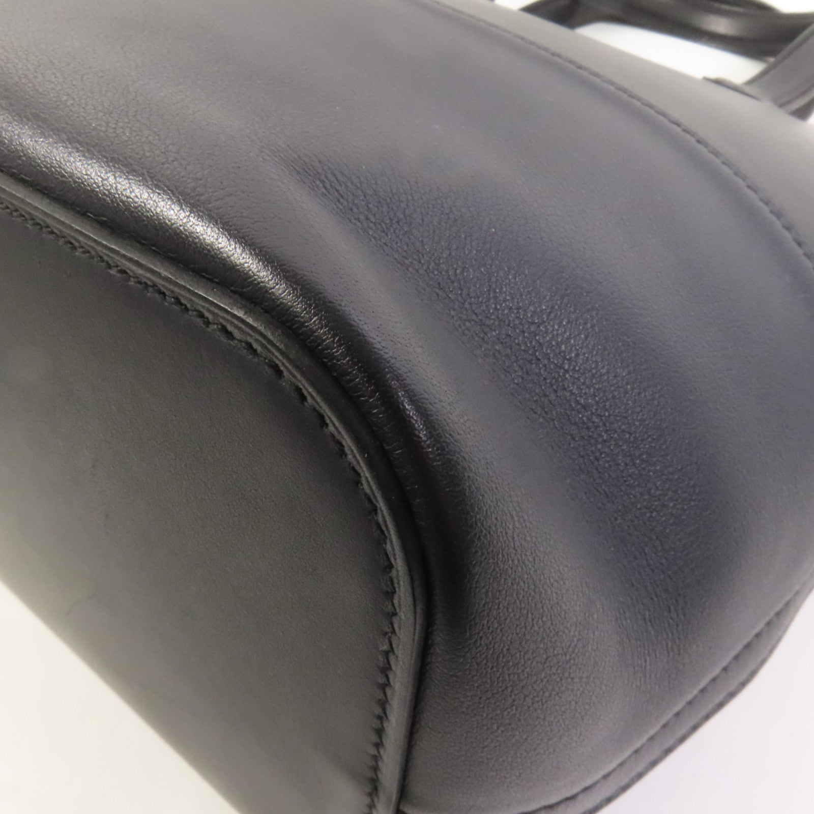 HERMES Evercolor皮革Transat Sailor銀扣手挽袋Noir