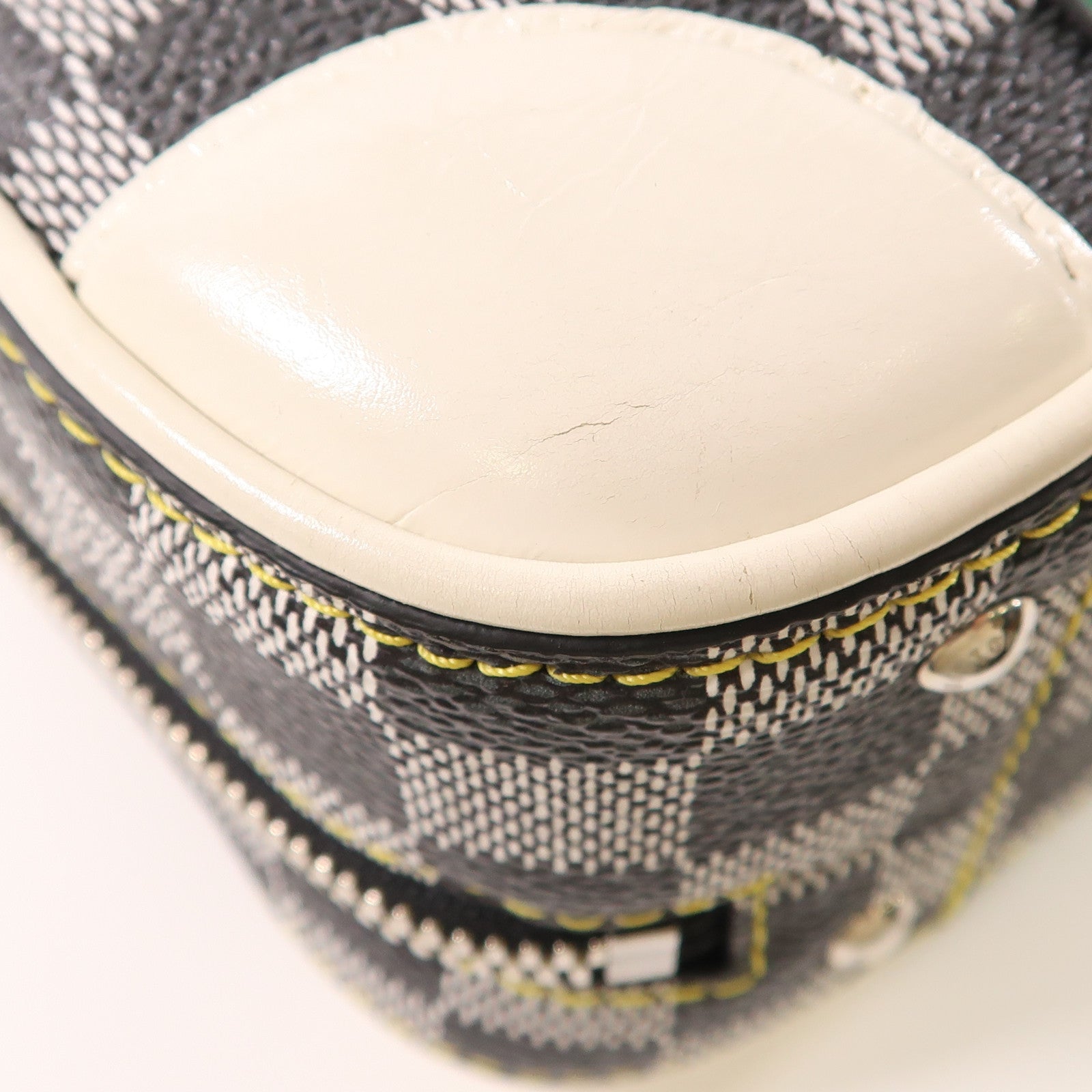 LOUIS VUITTON Damier Valisette BB銀扣手挽肩背兩用袋