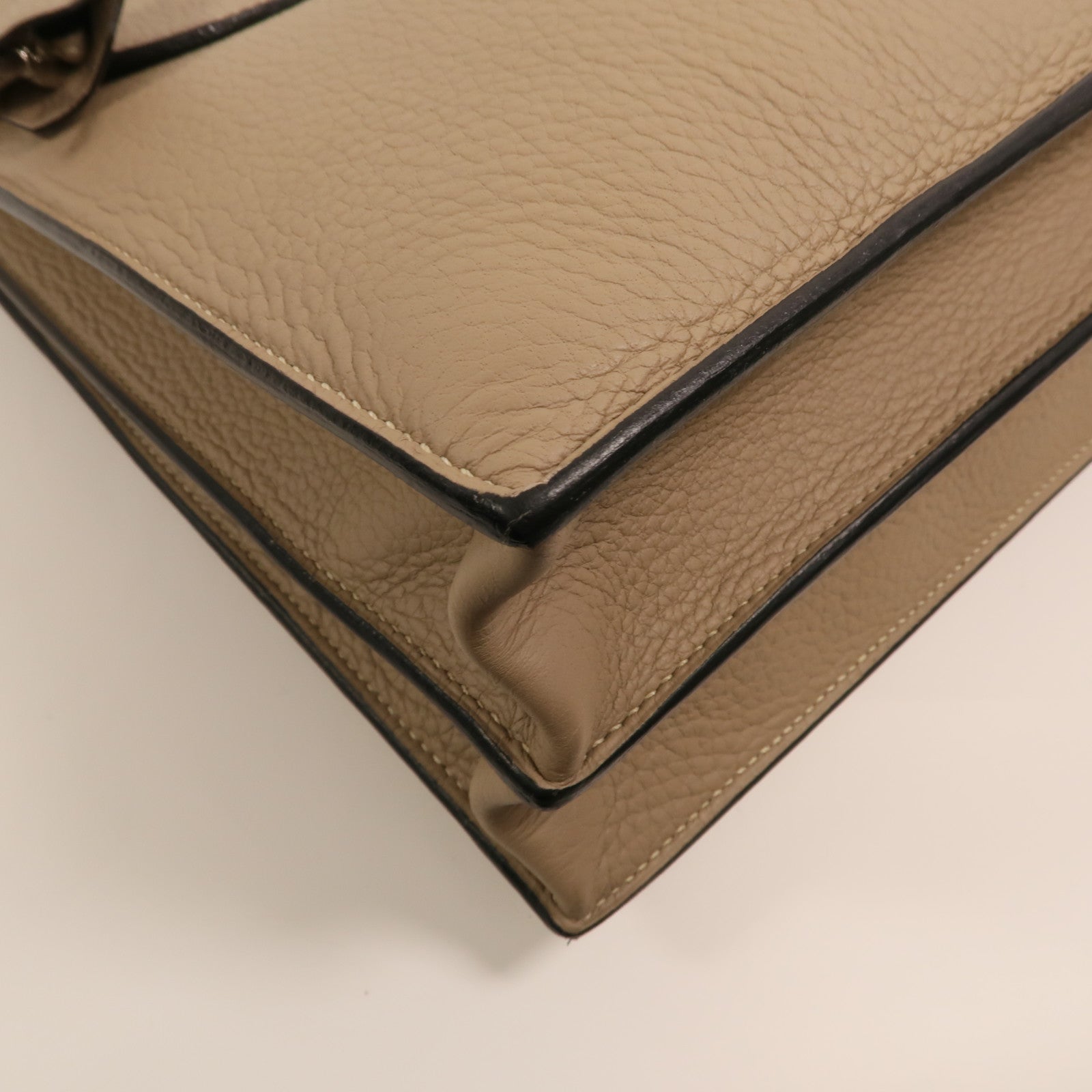 HERMES Togo皮革Sac a Depeches 銀扣手挽袋Gris Tourterelle