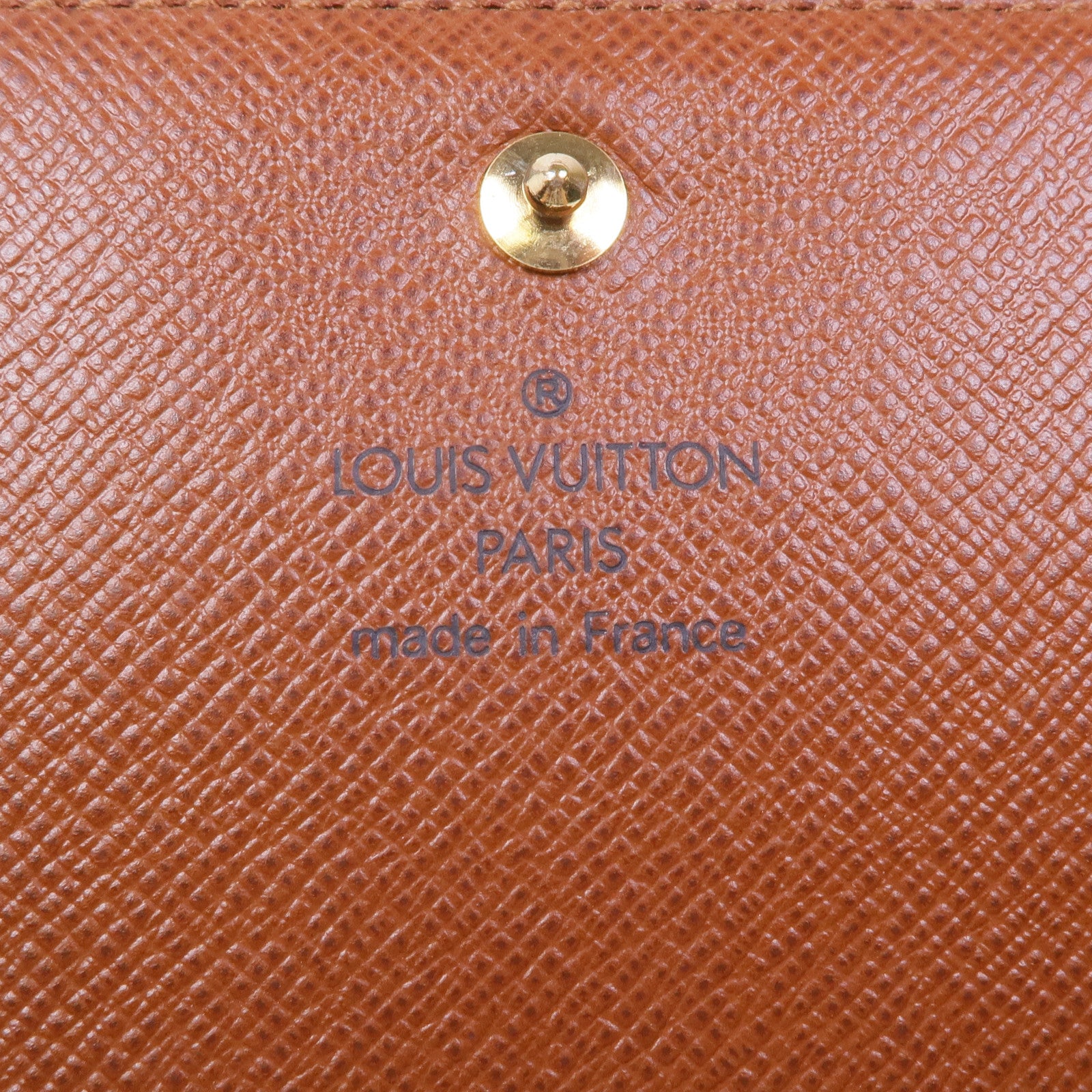 LOUIS VUITTON Monogram Porte Monnaie Billets Trésor金扣錢包