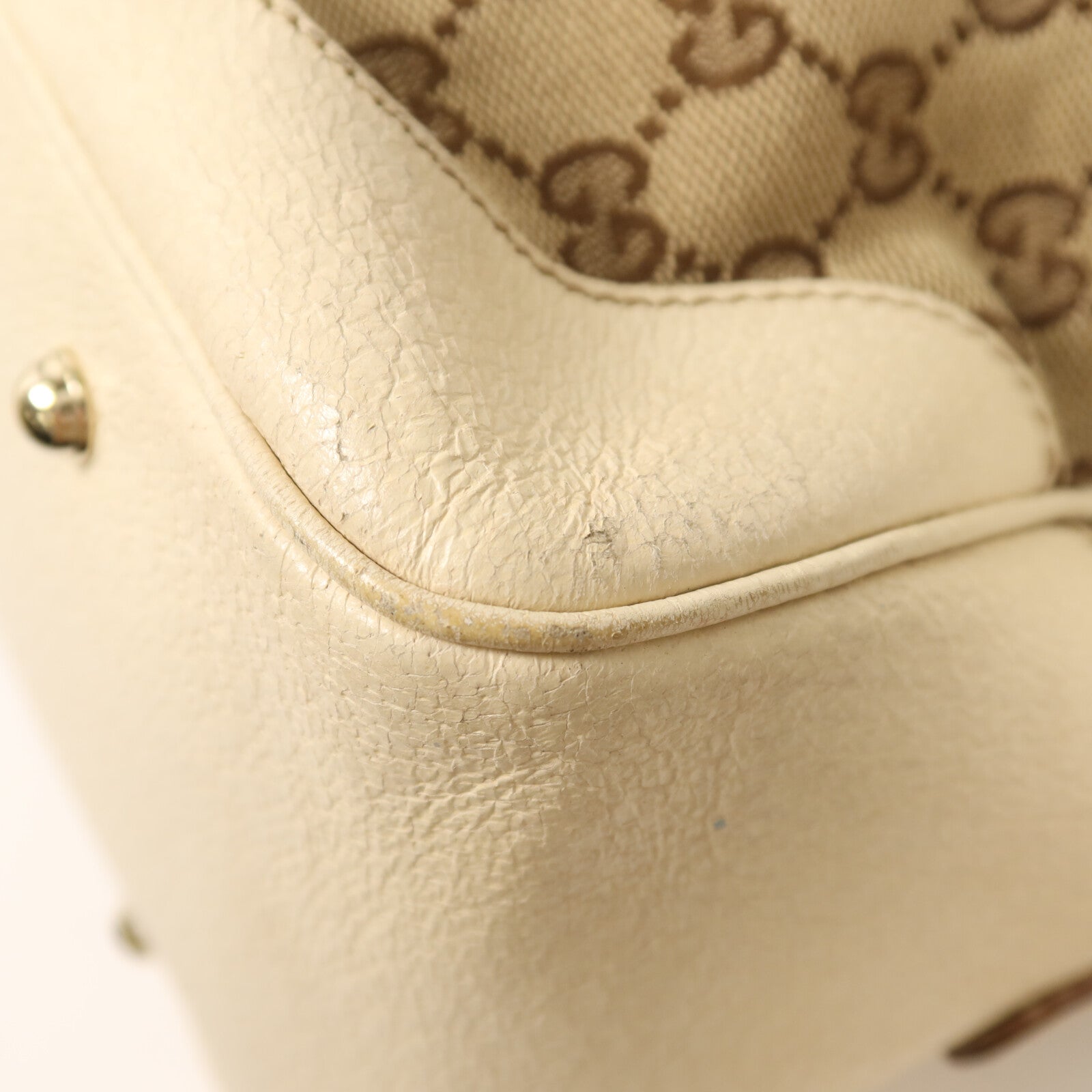 GUCCI 帆布Handle Bag金扣手挽袋