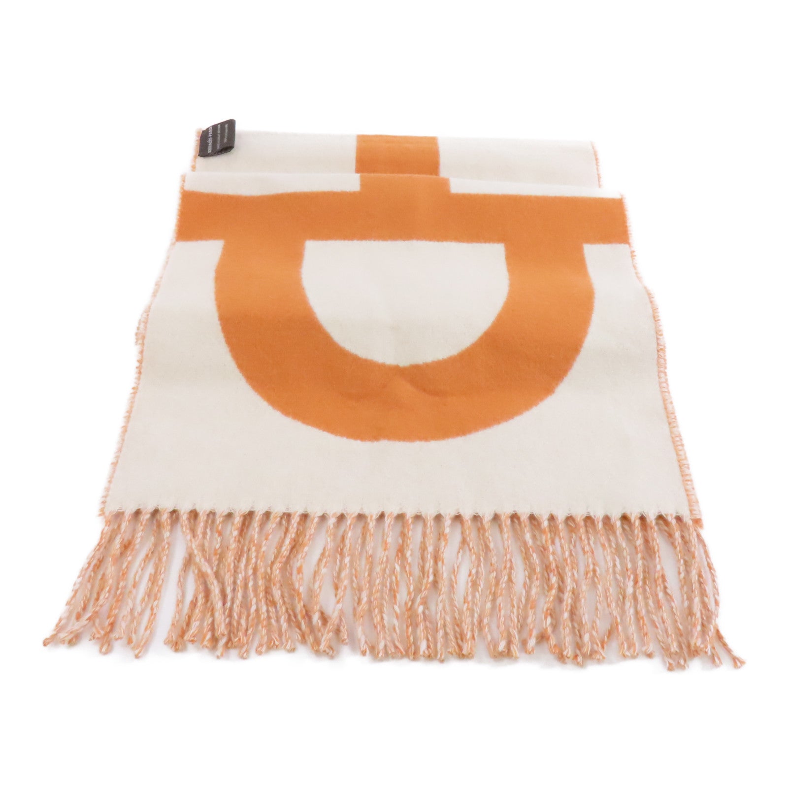 HERMES Cashmere Scarf圍巾米色/橙色