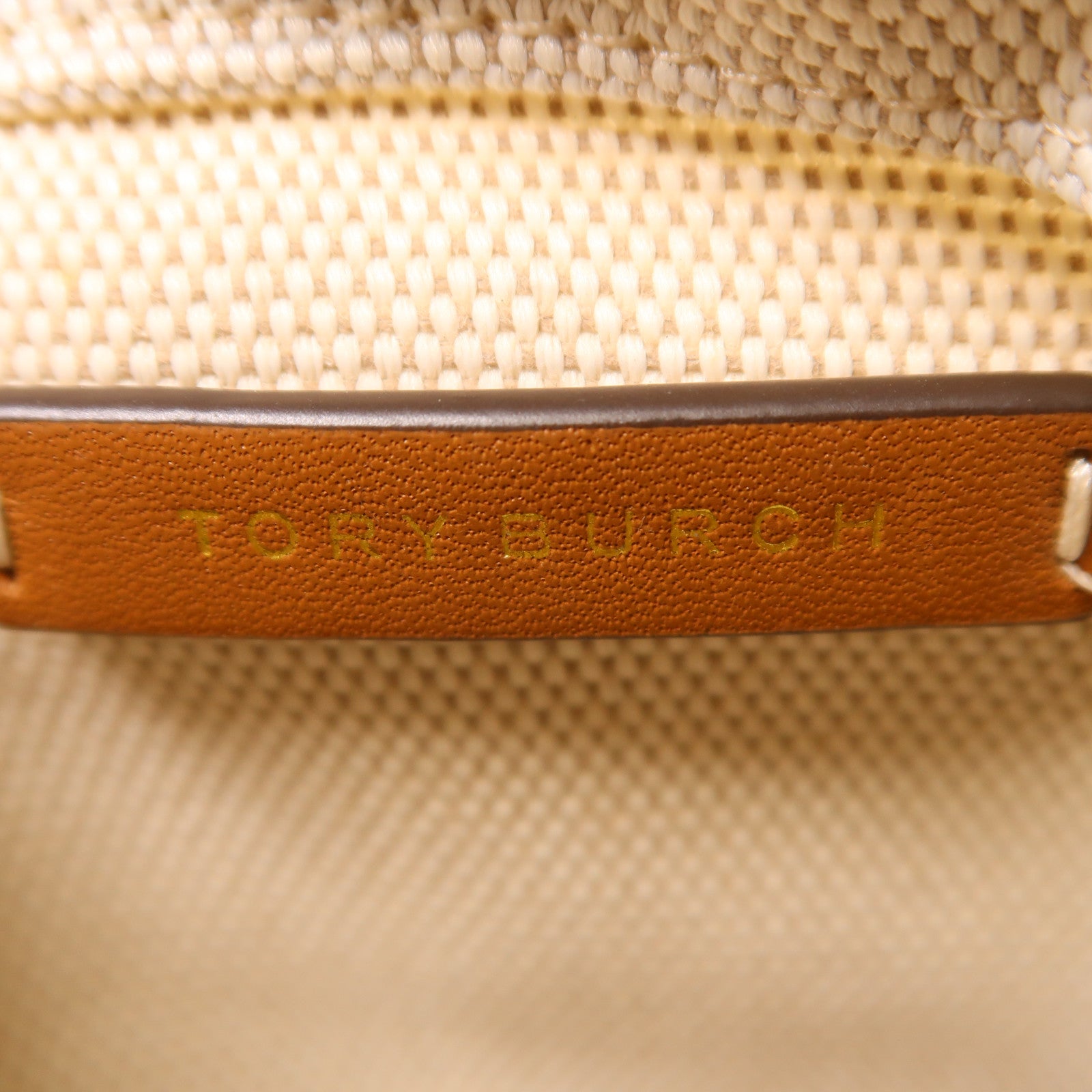 Tory Burch 草織Ella Mini Basket Bag手挽肩背兩用袋米色
