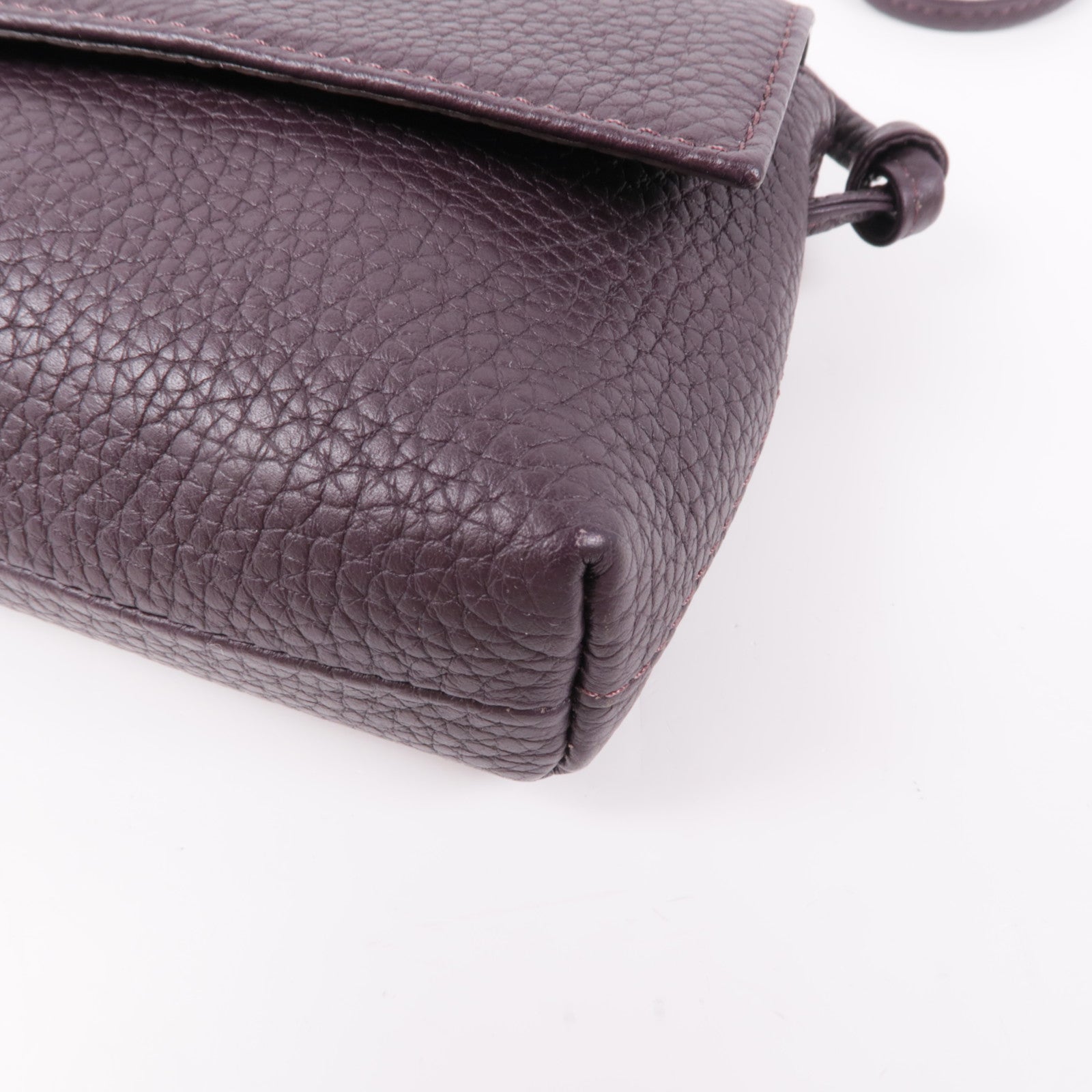 Longchamp 牛皮皮革Shoulder Bag銀扣肩背袋