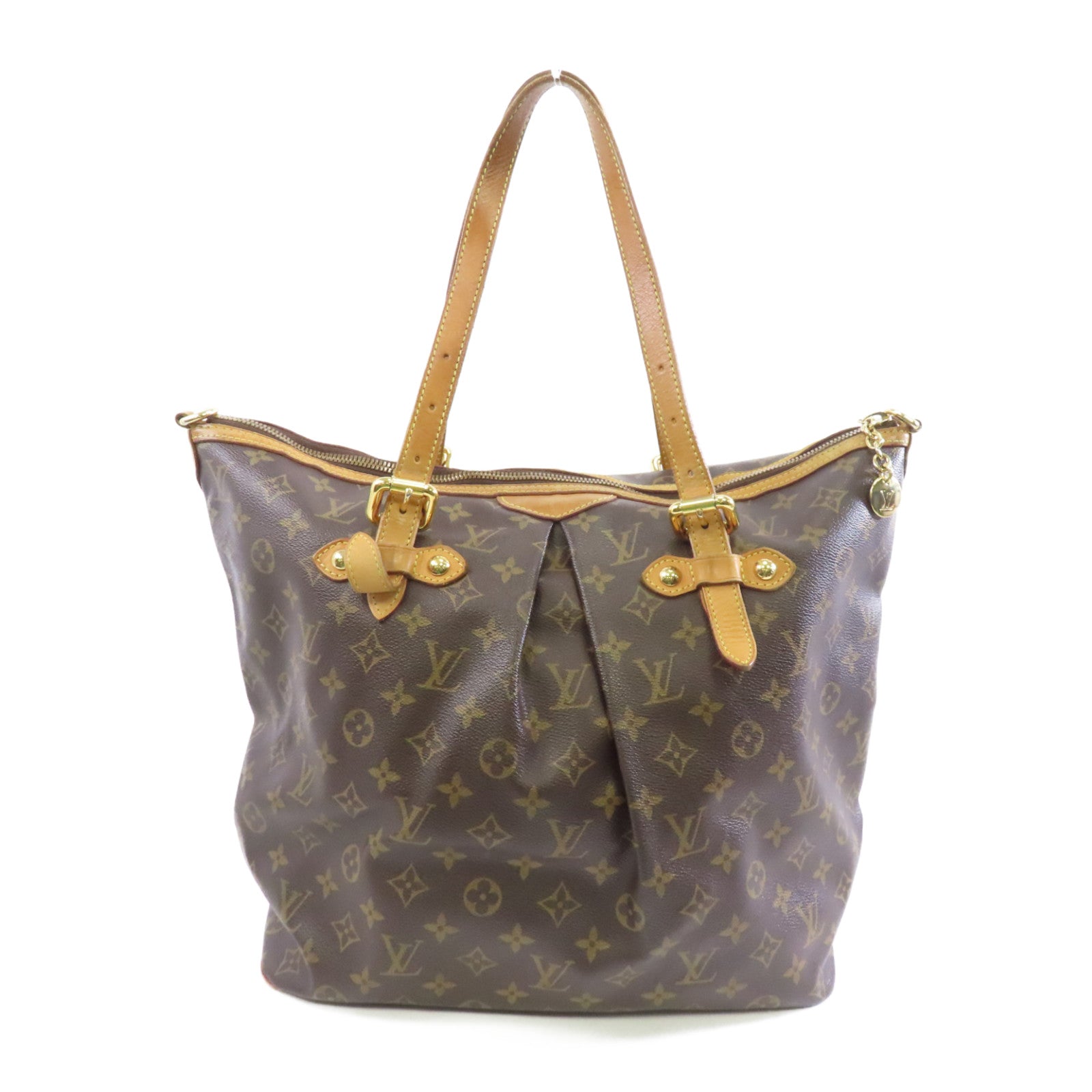 LOUIS VUITTON 【激減優惠】Monogram Palermo GM金扣手挽肩背兩用袋啡色