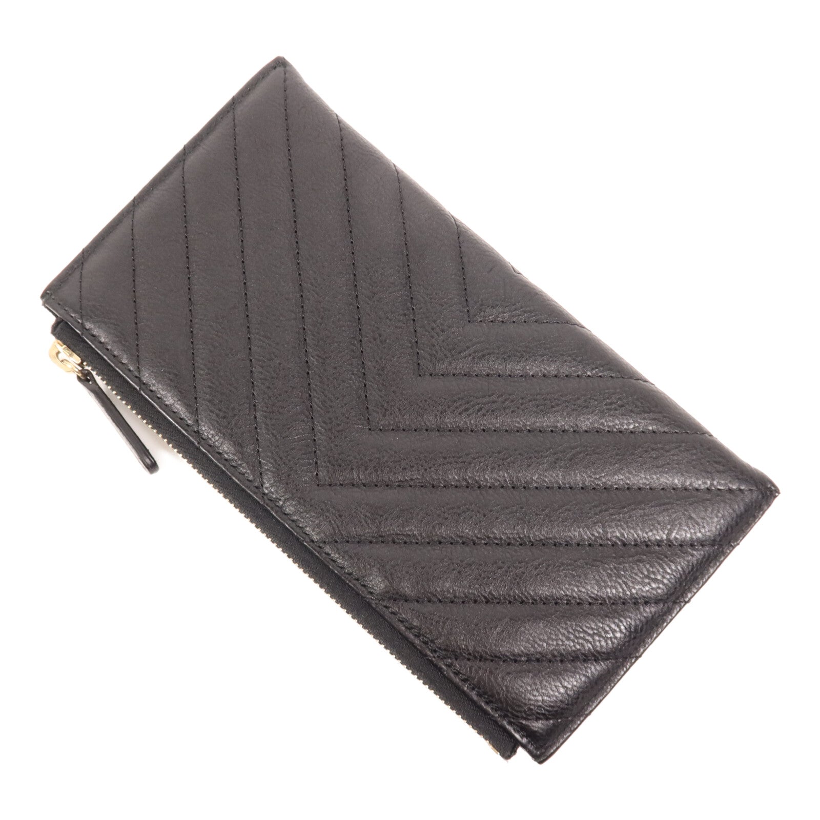 CHANEL 牛皮皮革Card Holder金扣卡片套