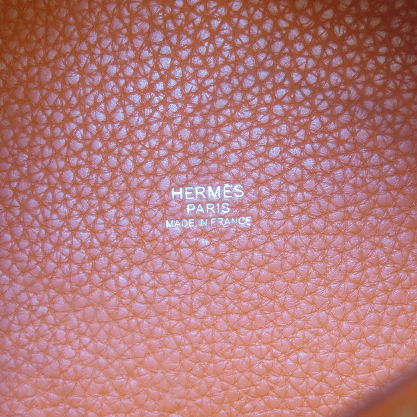 HERMES 【激減優惠】Clemence皮革Picotin PM銀扣手挽袋Orange/橙色