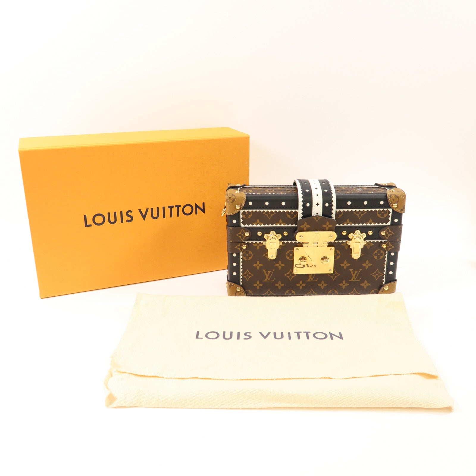 LOUIS VUITTON 【激減優惠】Monogram Petite Malle Shoulder Bag金扣肩背袋
