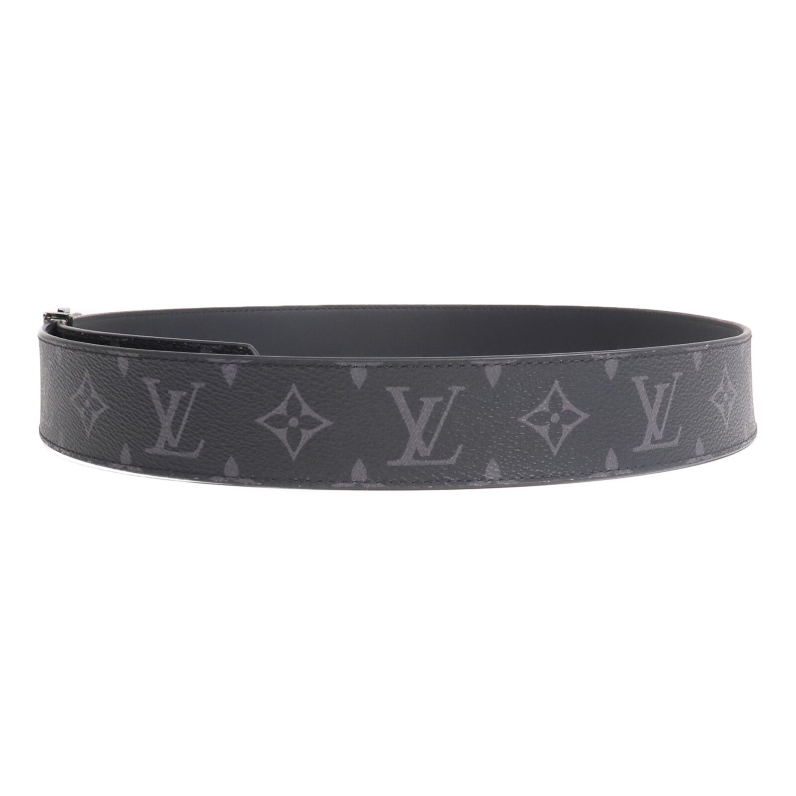 LOUIS VUITTON Monogram Eclipse Initiales Belt腰帶