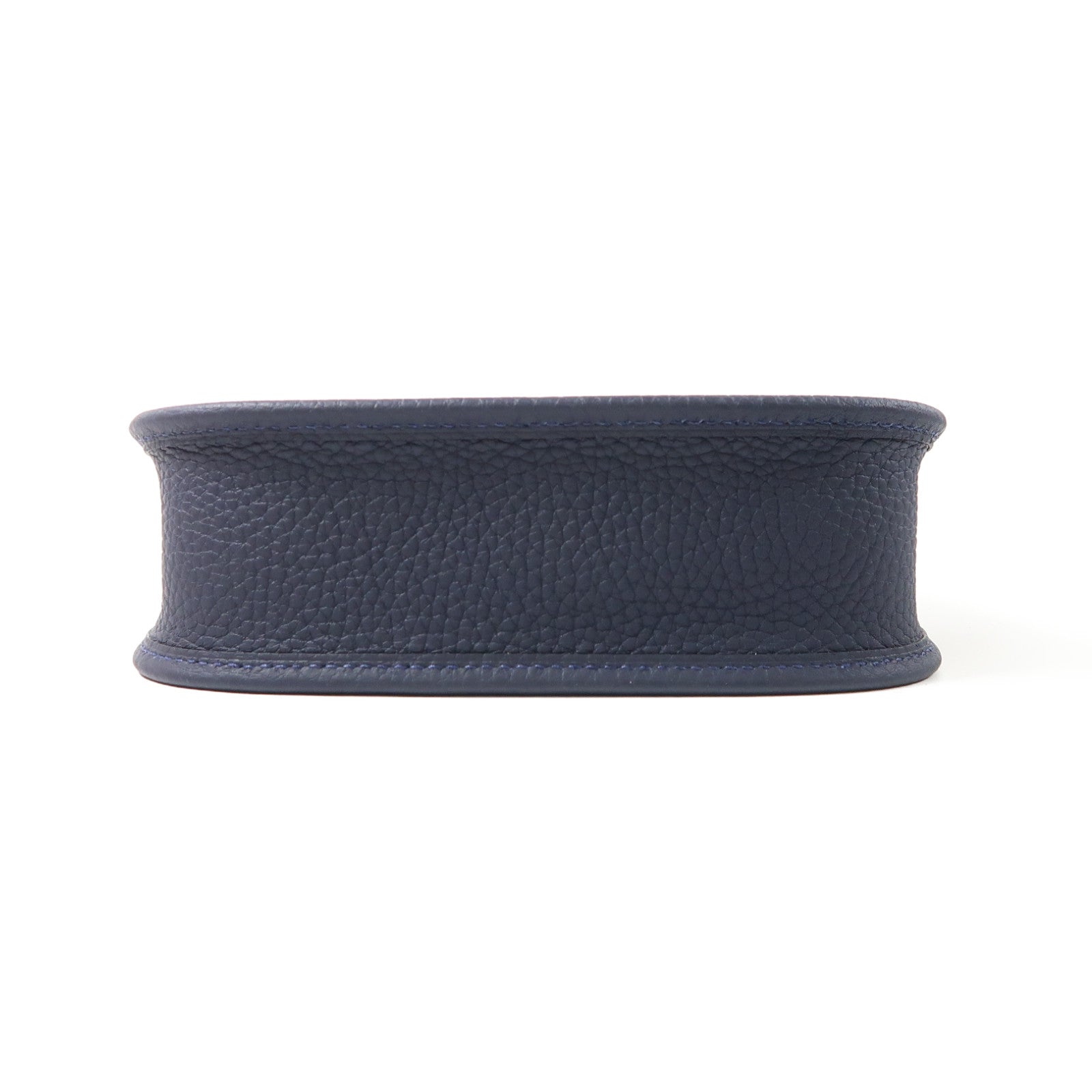 HERMES Clemence皮革Evelyne TPM金扣肩背袋Bleu Indigo深藍色
