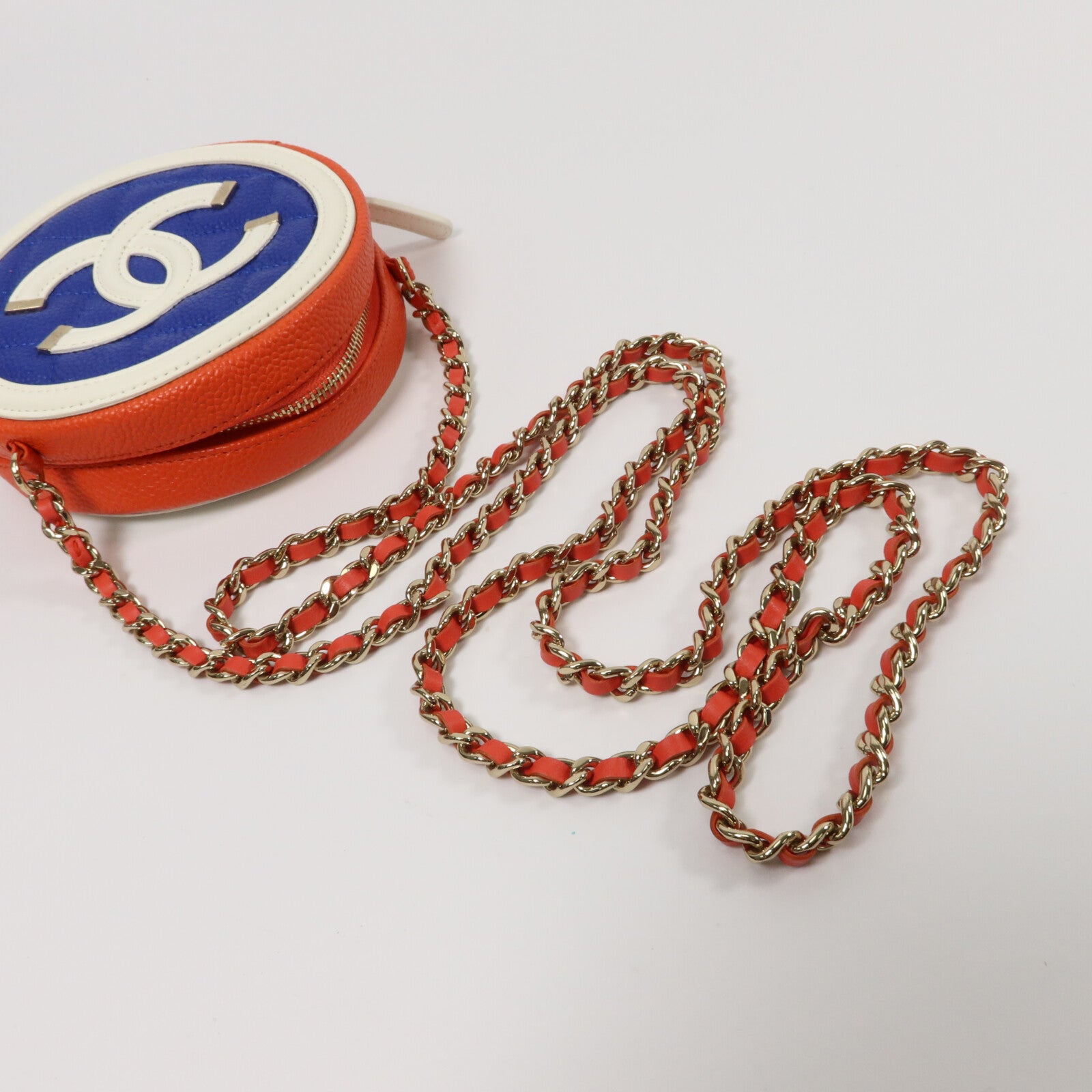 CHANEL 牛皮皮革CC Filigree Round Bag