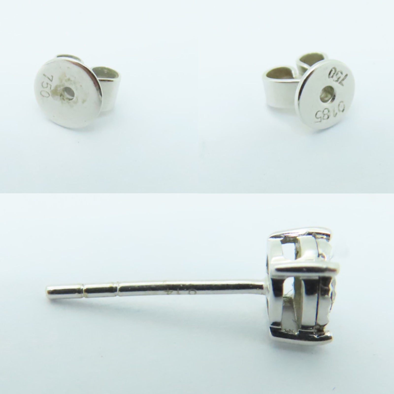 JEWELRY 【激減優惠】18K白金Diamond Earrings 0.185ct鑽石耳環