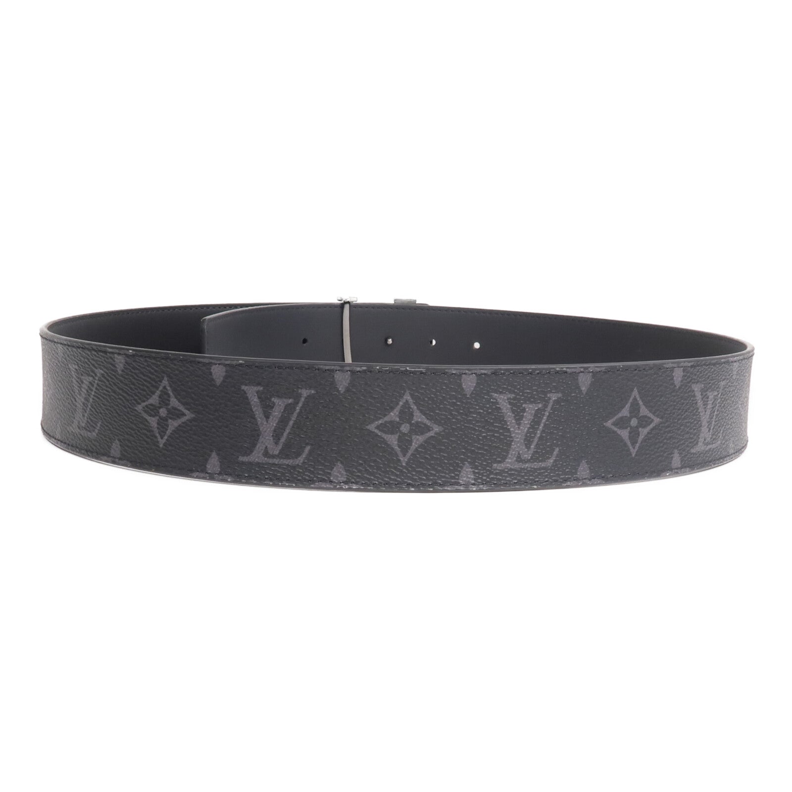 LOUIS VUITTON Monogram Eclipse Initiales Belt腰帶