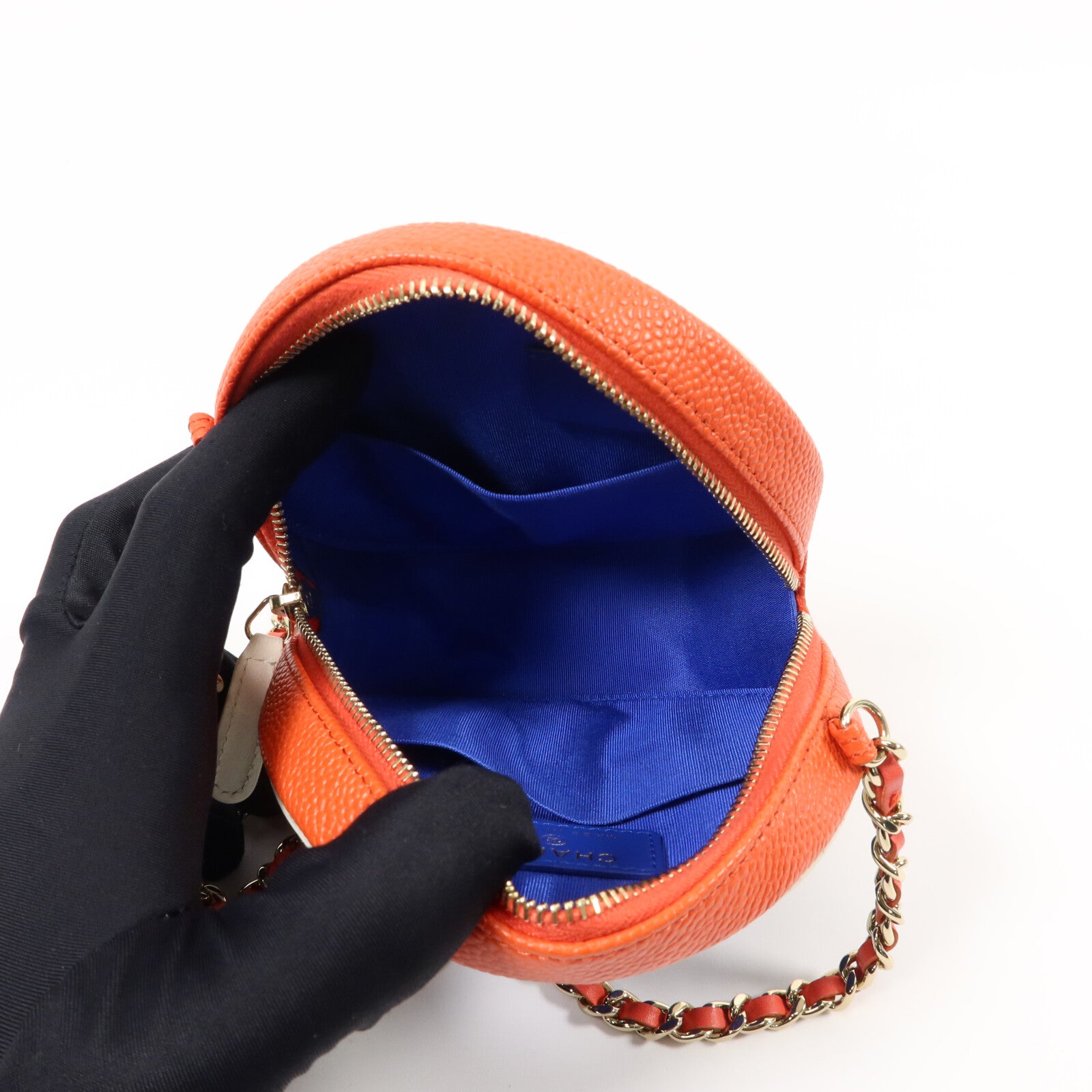 CHANEL 牛皮皮革CC Filigree Round Bag