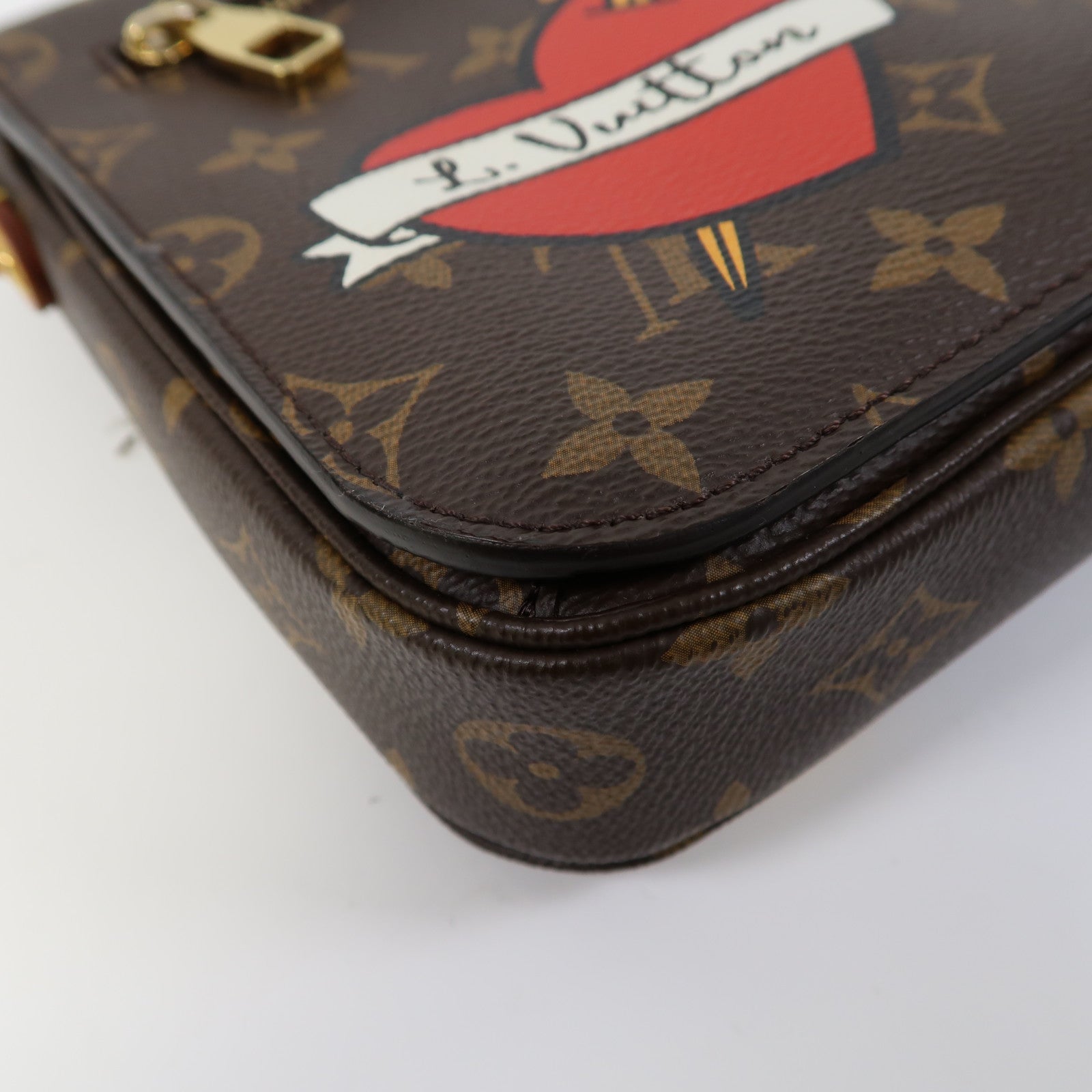 LOUIS VUITTON Monogram Pochette Metis金扣手挽肩背兩用袋啡色