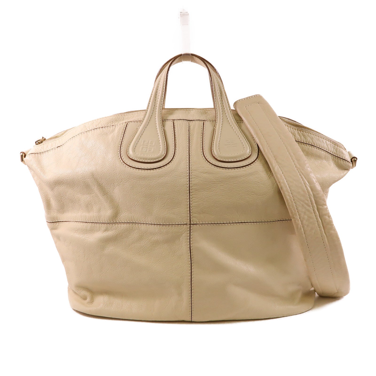 GIVENCHY 牛皮皮革2 Way Shoulder金扣手挽肩背兩用袋