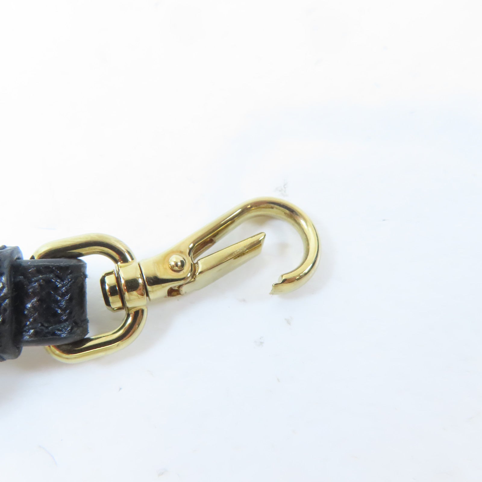 PRADA Saffiano皮革Miniborse金扣鏈帶肩背袋黑色