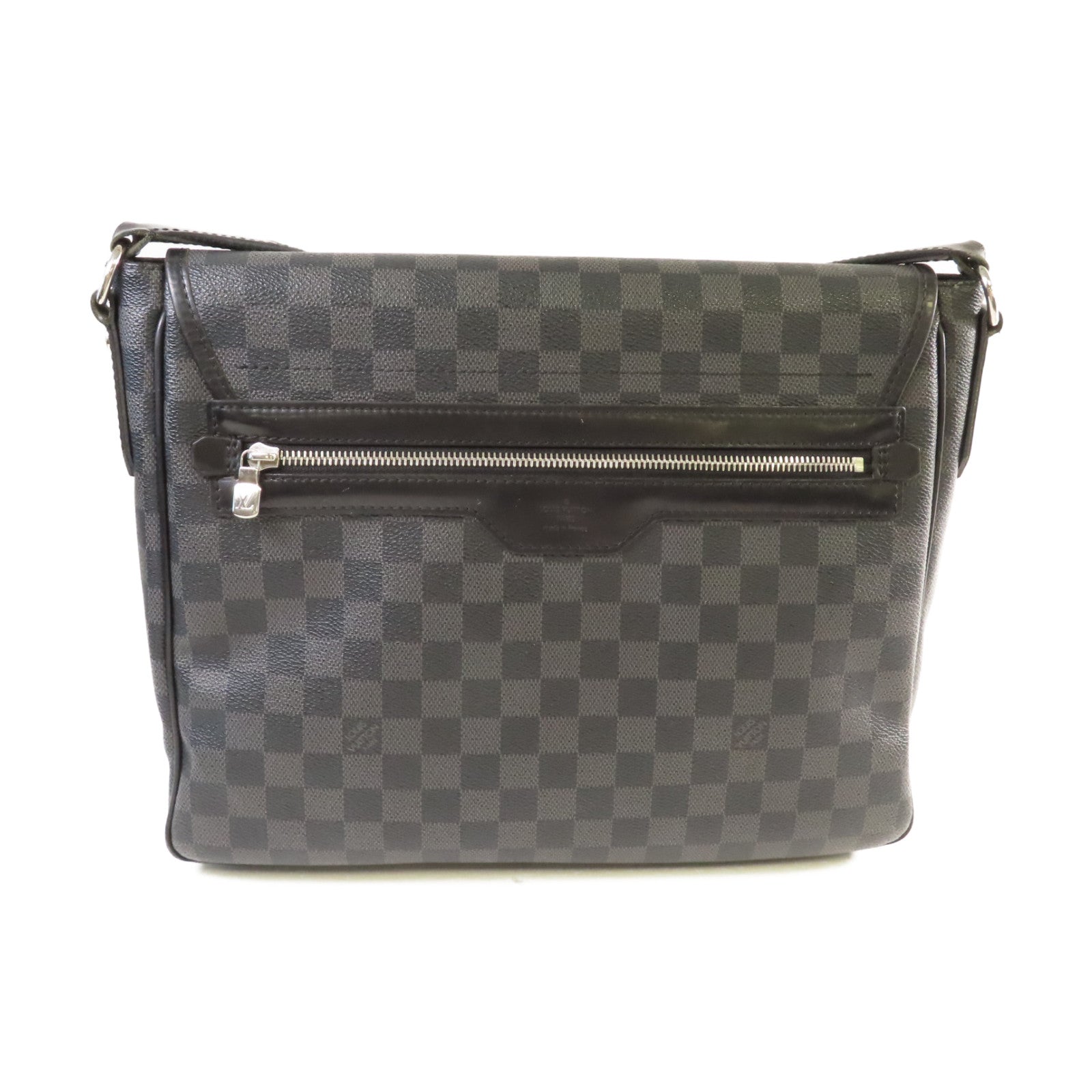 LOUIS VUITTON 【激減優惠】Damier Graphite Daniel GM Shoulder Bag肩背袋黑色/碳灰色