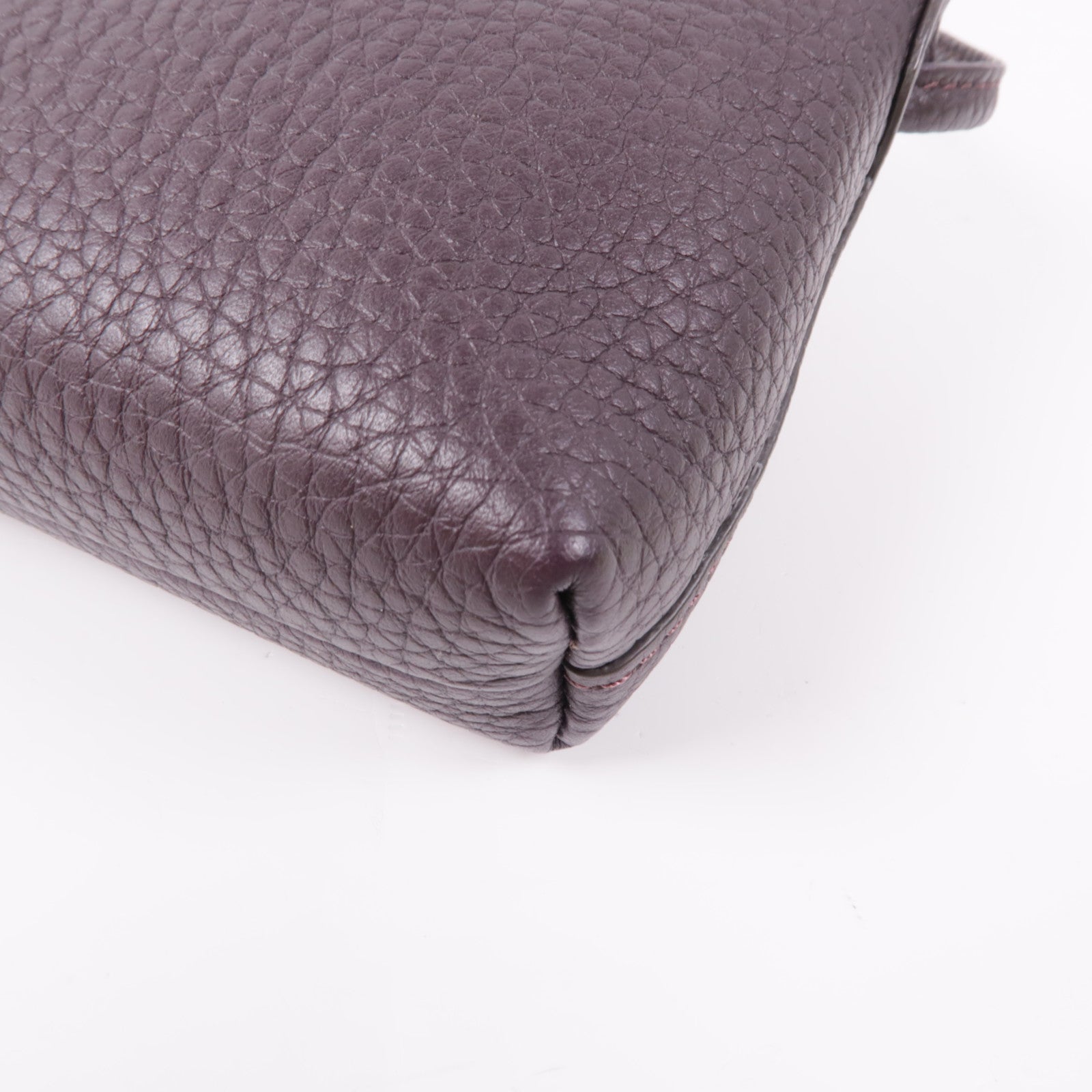 Longchamp 牛皮皮革Shoulder Bag銀扣肩背袋