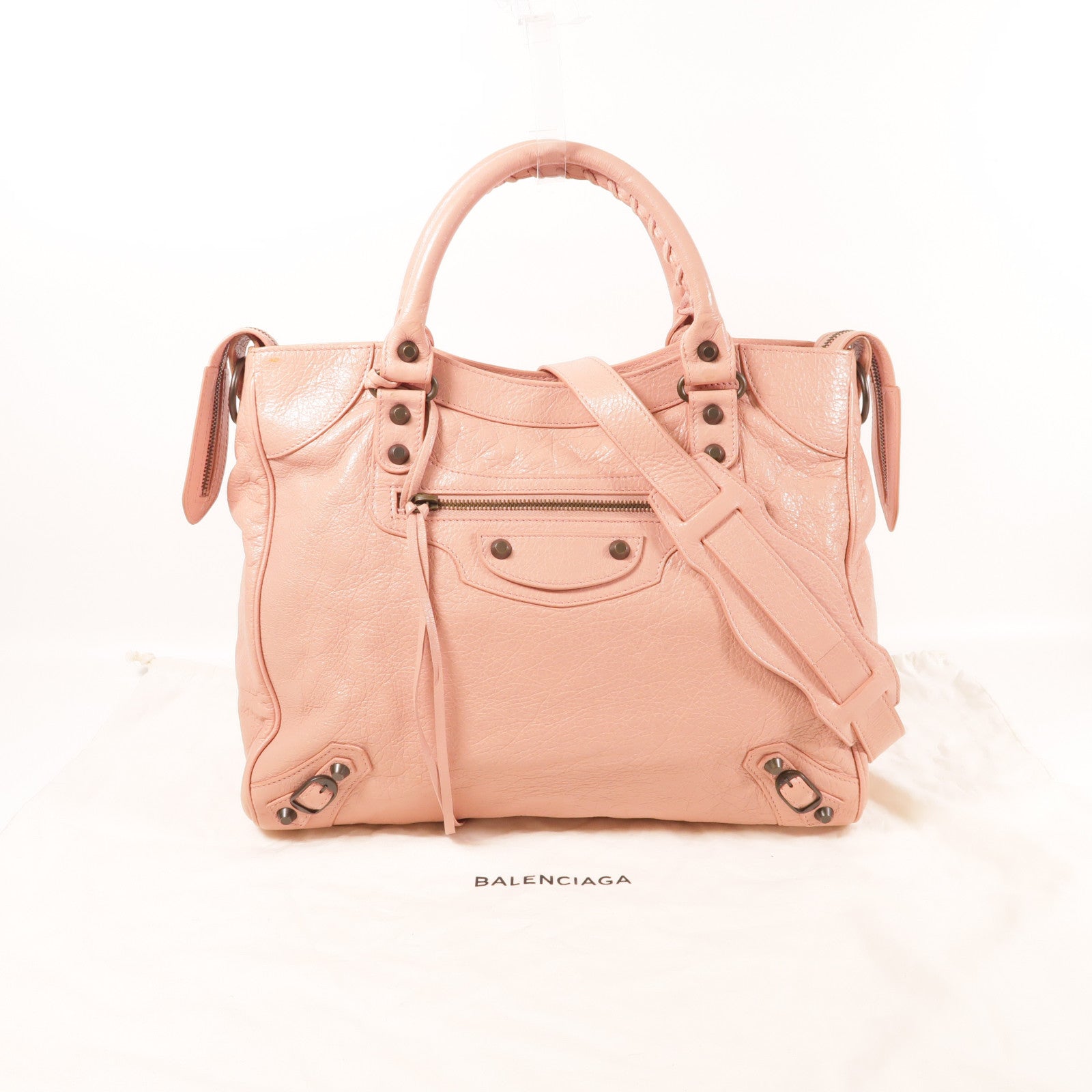 BALENCIAGA 皮革Velo手挽肩背兩用袋