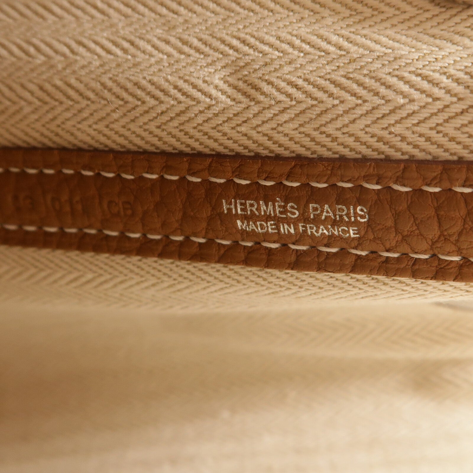 HERMES Negonda皮革Garden Party TPM銀扣手挽袋